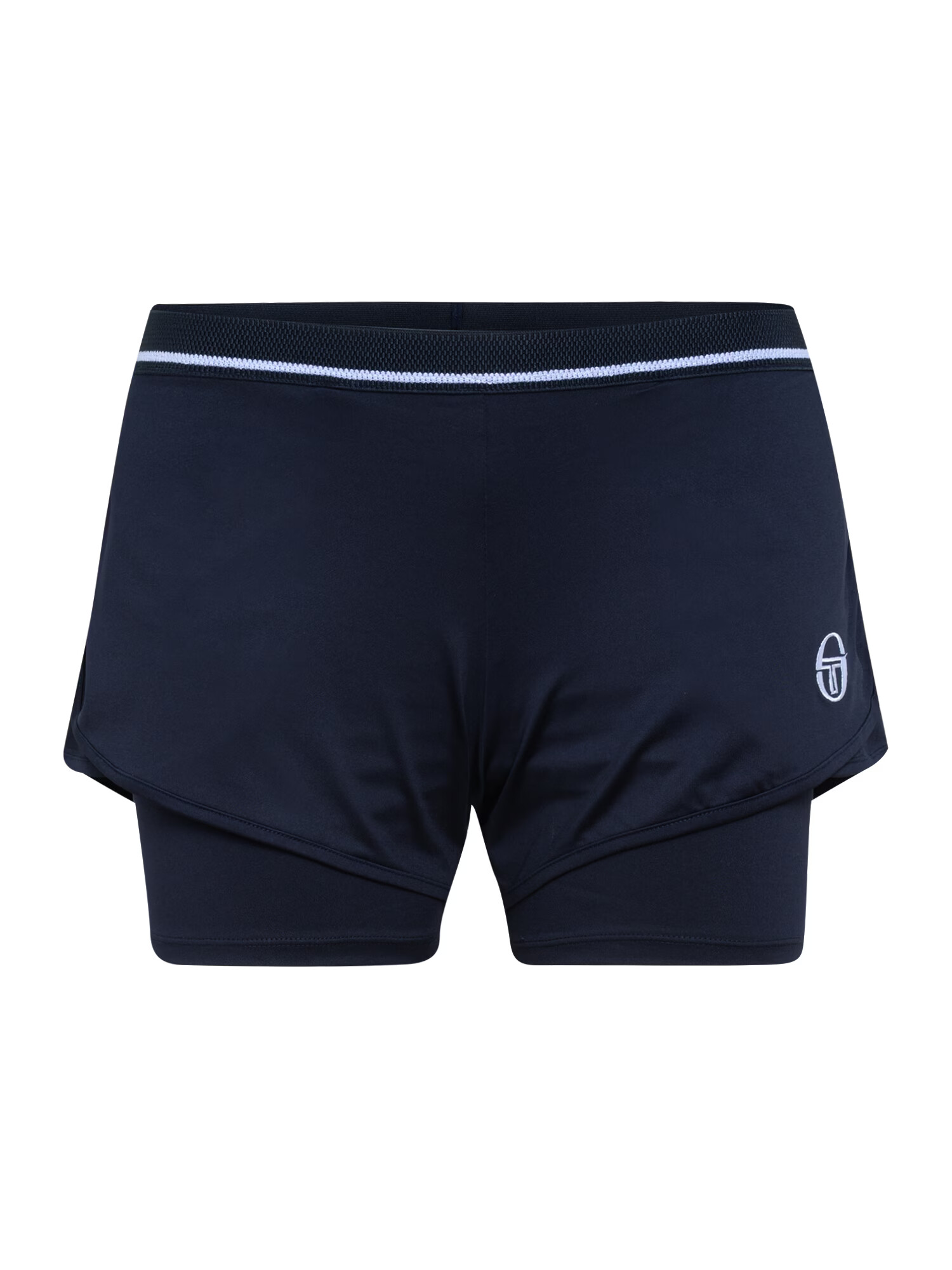 Sergio Tacchini Pantaloni sport bleumarin / alb - Pled.ro