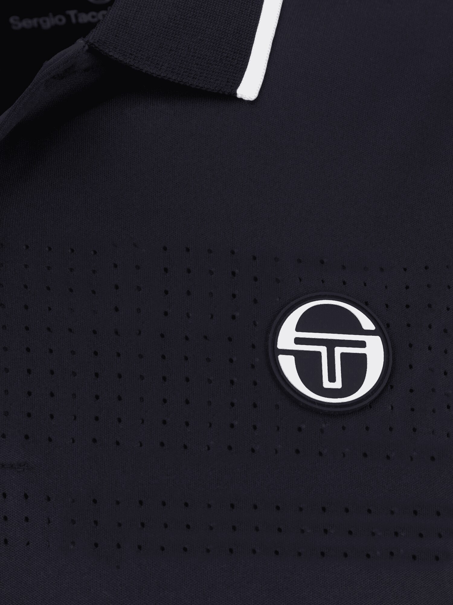 Sergio Tacchini Tricou funcțional bleumarin / alb - Pled.ro