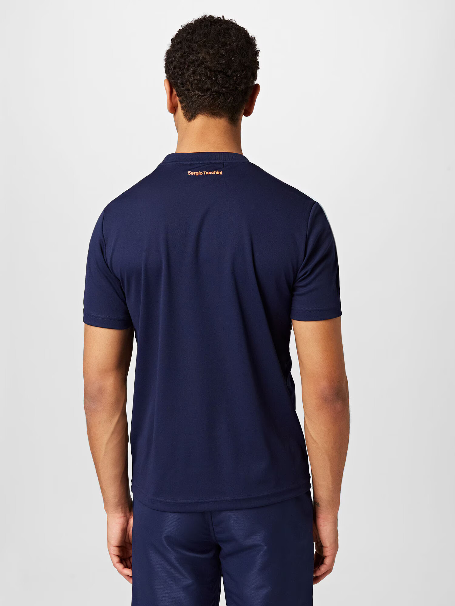 Sergio Tacchini Tricou funcțional 'DISPERSA' bleumarin / verde mentă / corai - Pled.ro