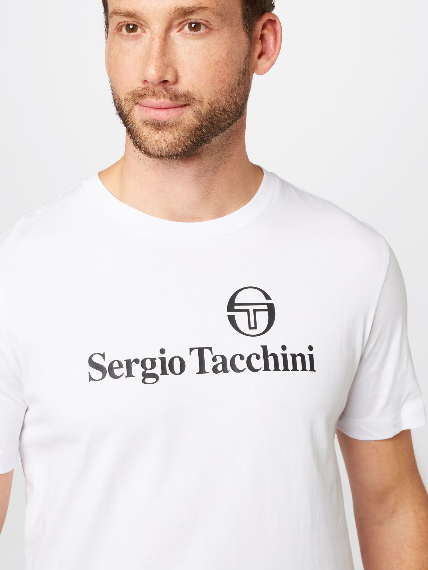 Sergio Tacchini Tricou funcțional 'HERITAGE' negru / alb - Pled.ro