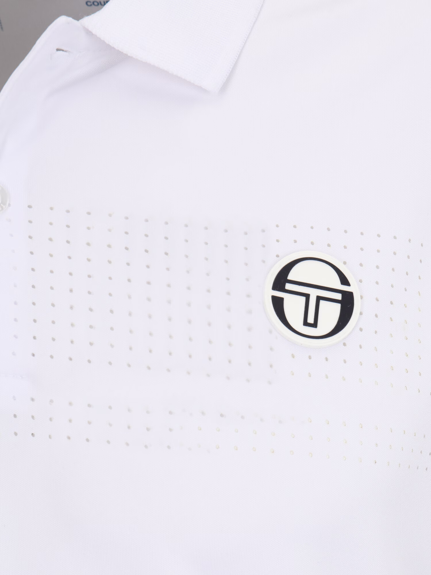 Sergio Tacchini Tricou funcțional negru / alb - Pled.ro