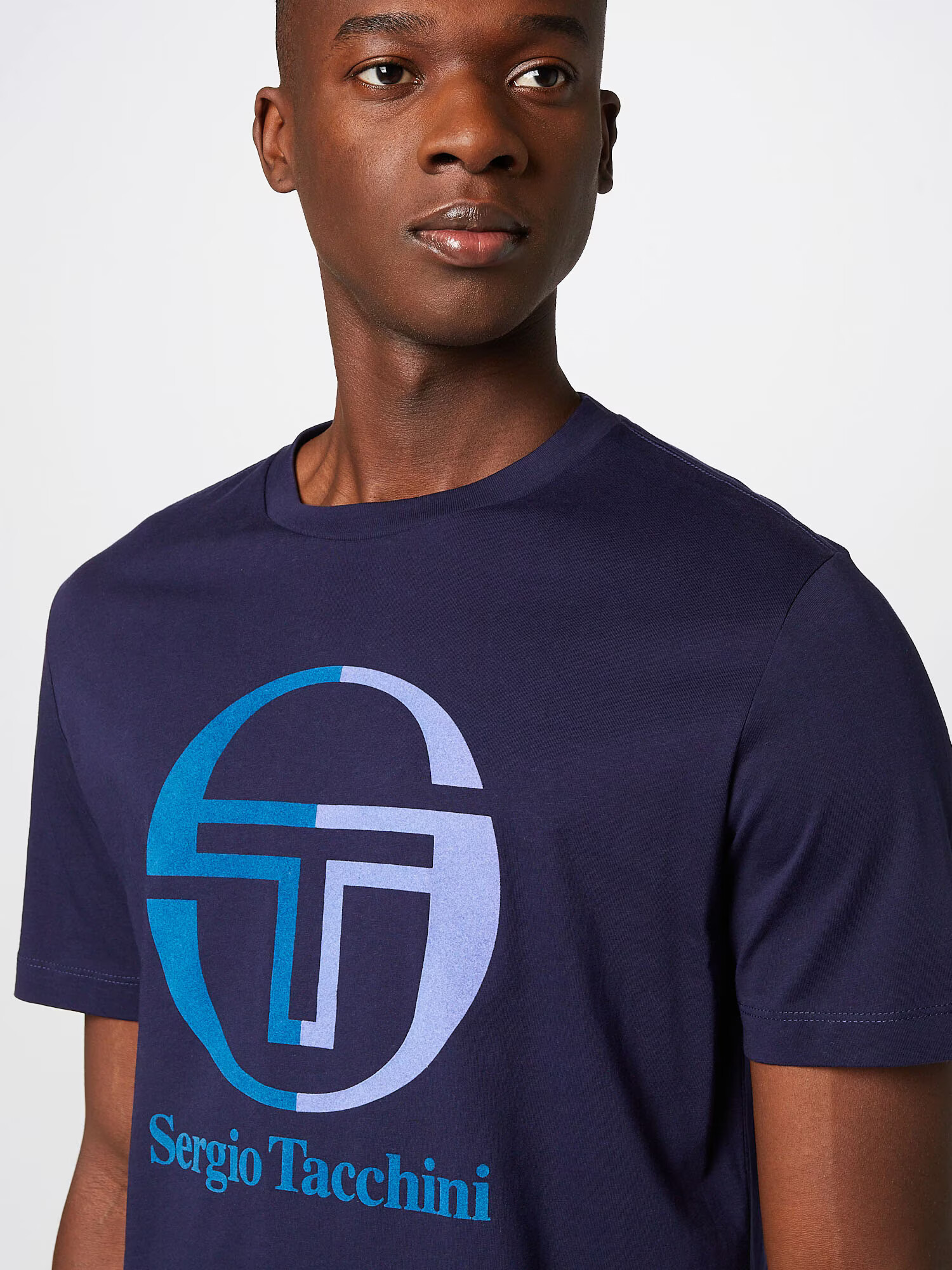 Sergio Tacchini Tricou funcțional 'NEW IBERIS' bleumarin / albastru deschis / verde petrol - Pled.ro