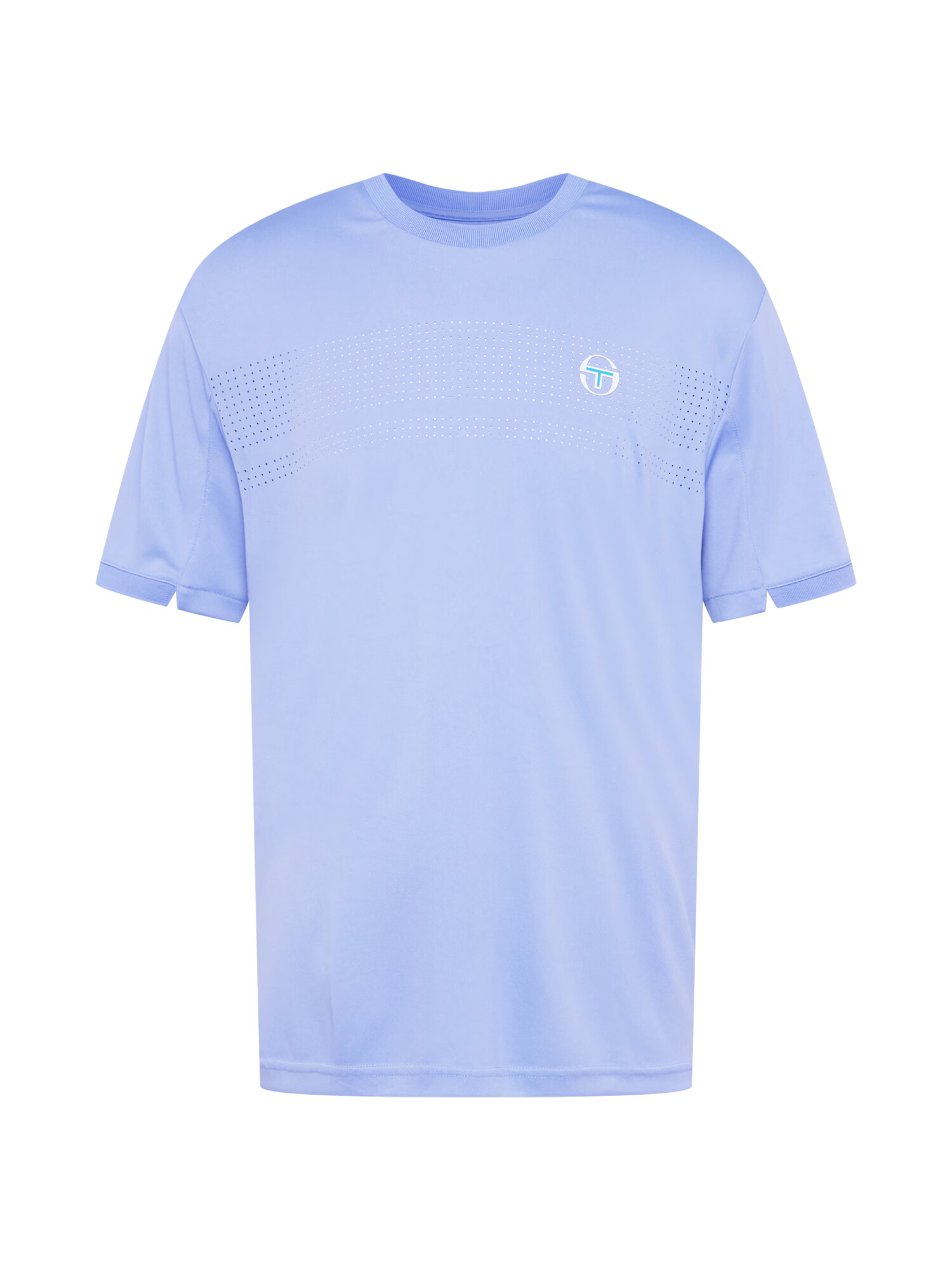 Sergio Tacchini Tricou funcțional 'YOUNG LINE' albastru neon / mov lavandă / alb - Pled.ro