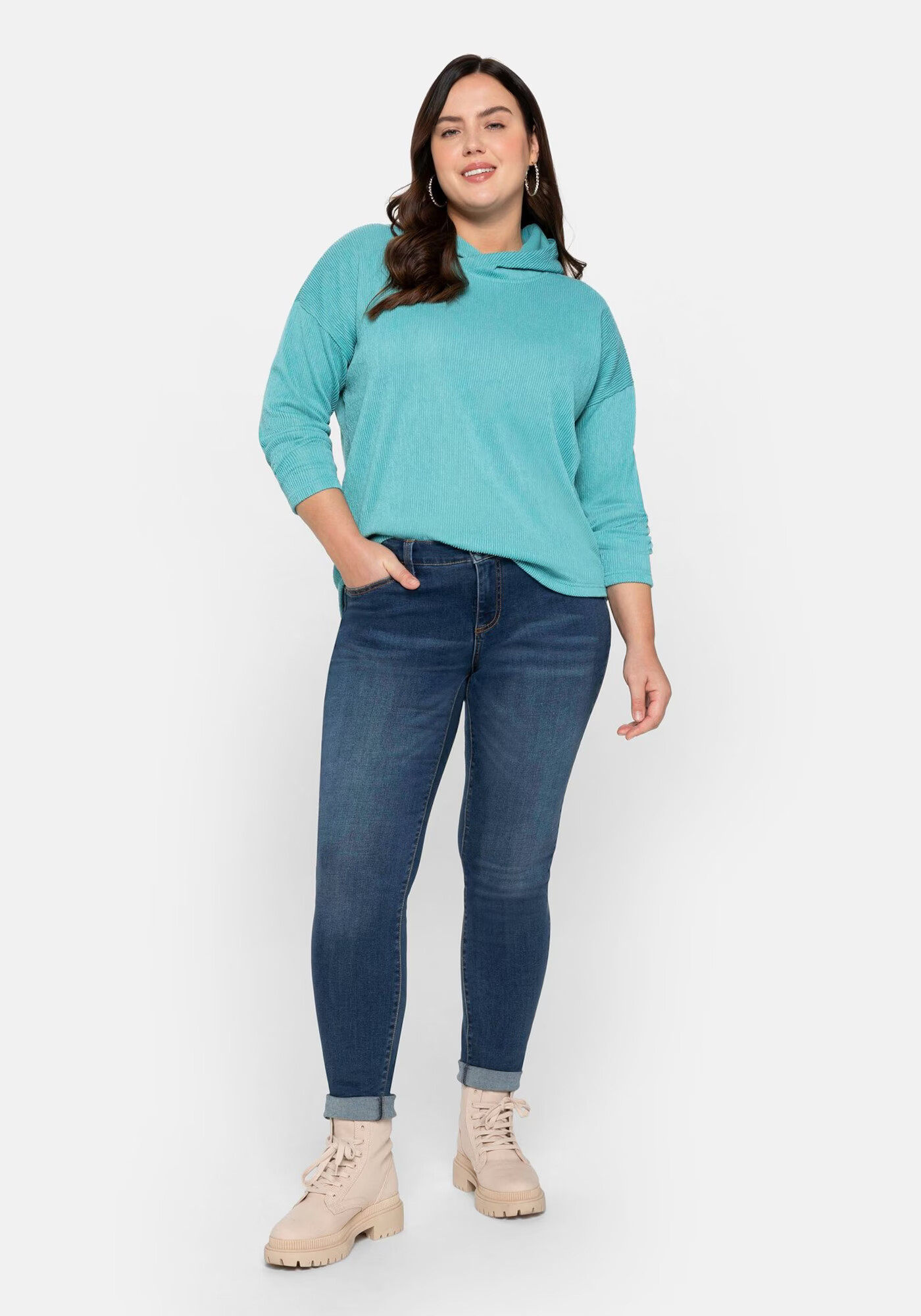 SHEEGO Tricou albastru aqua - Pled.ro