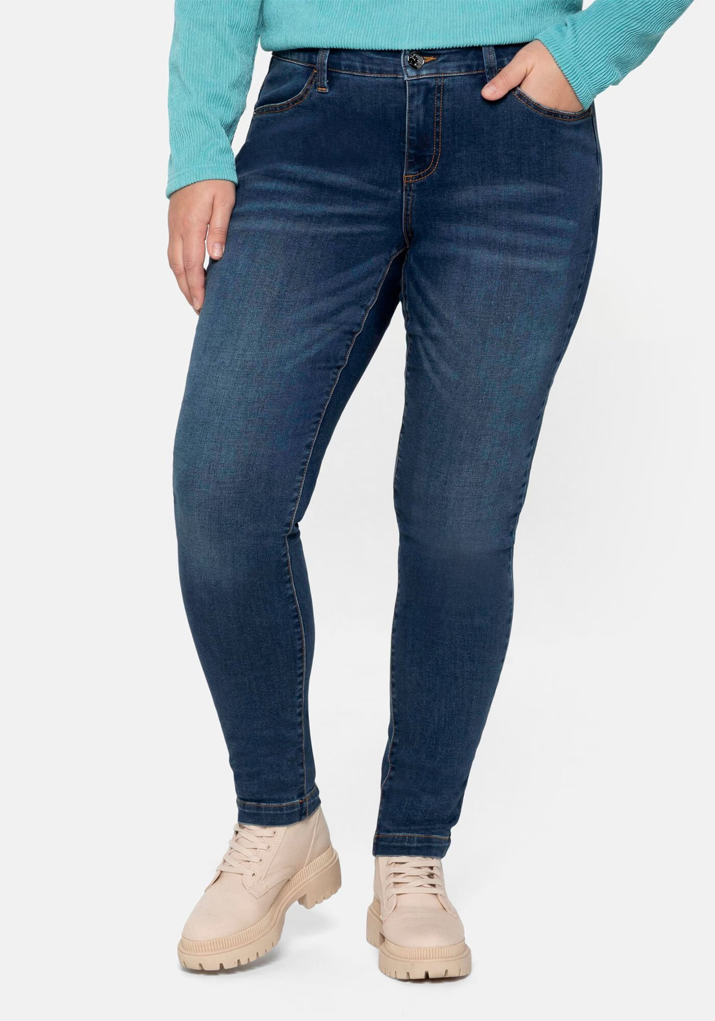 SHEEGO Jeans albastru denim - Pled.ro