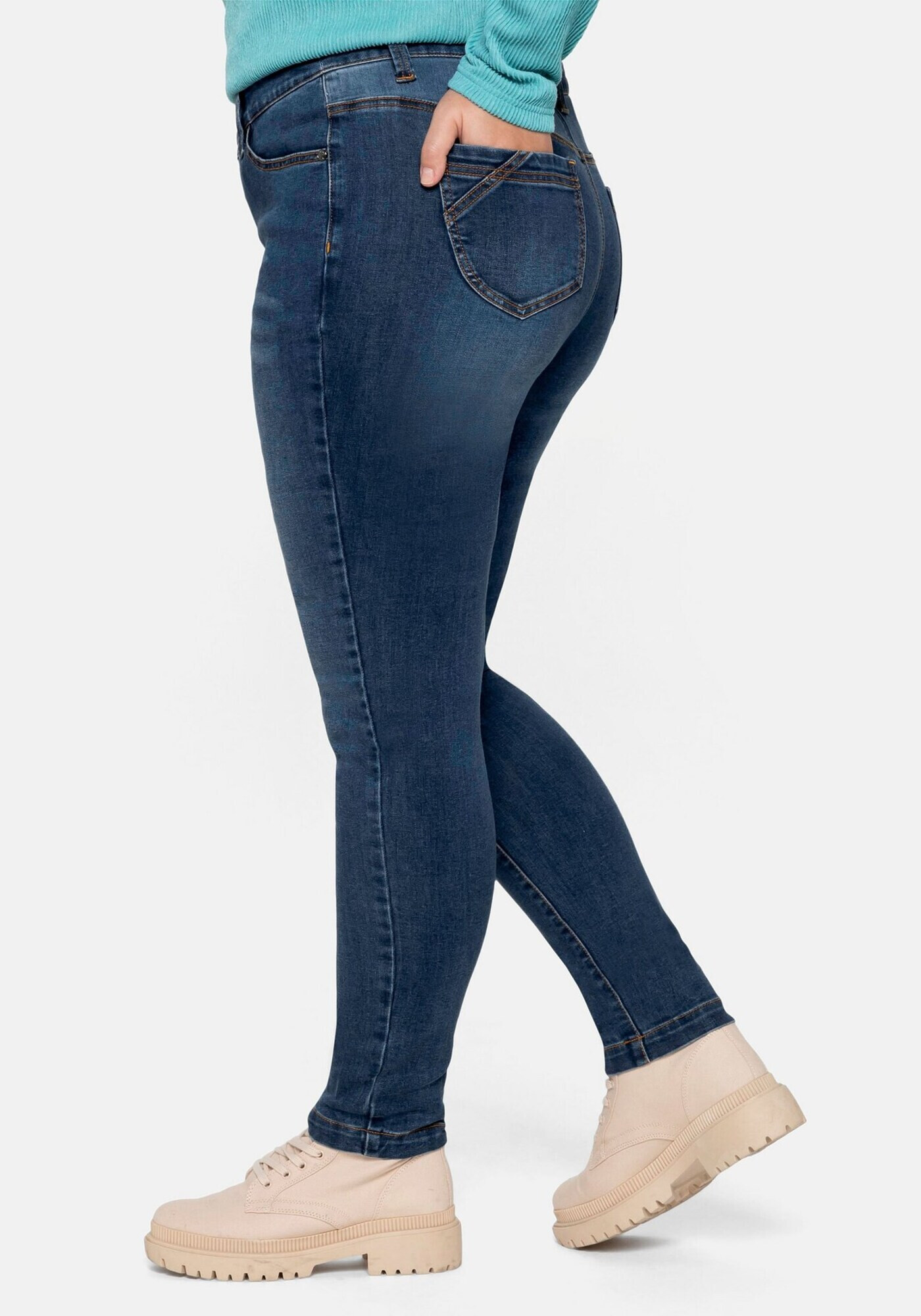 SHEEGO Jeans albastru denim - Pled.ro