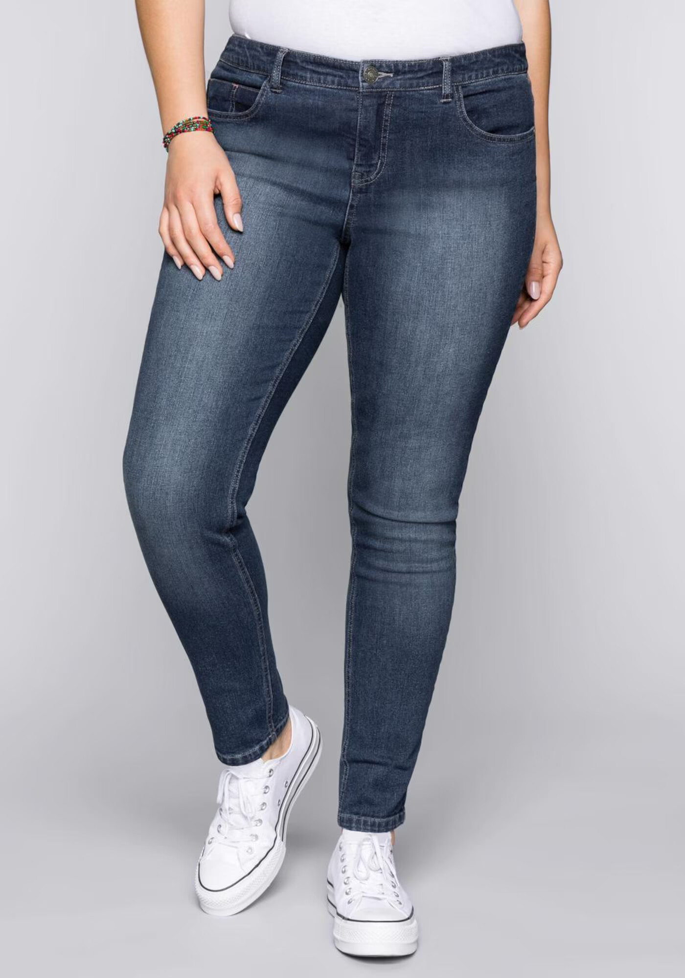 SHEEGO Jeans 'Susanne' albastru denim - Pled.ro