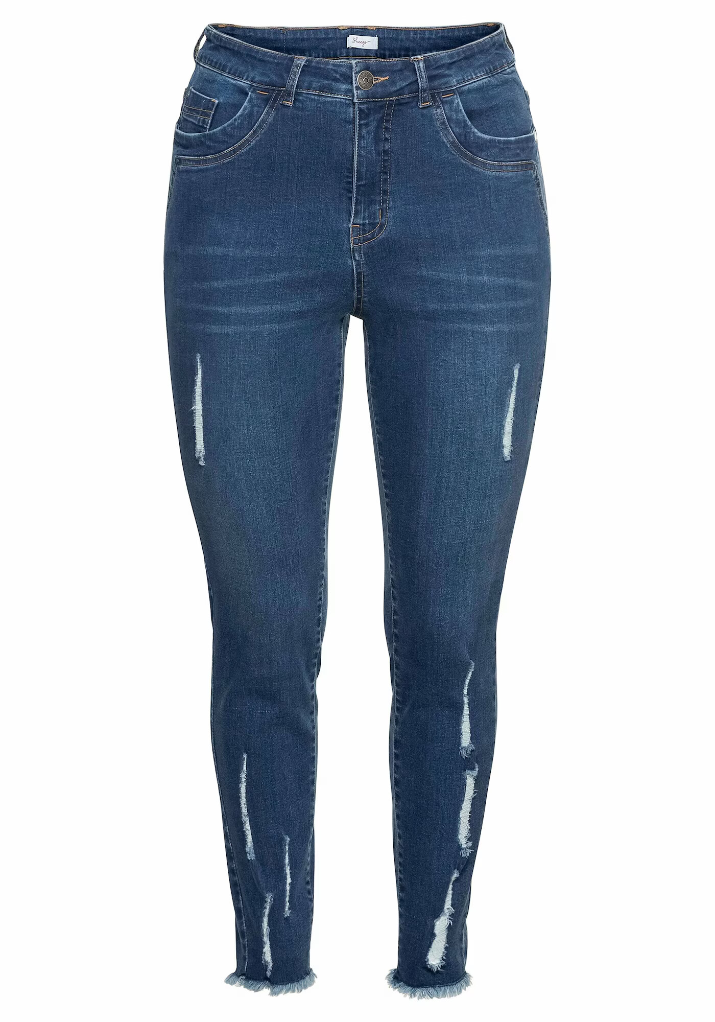 SHEEGO Jeans albastru / maro - Pled.ro