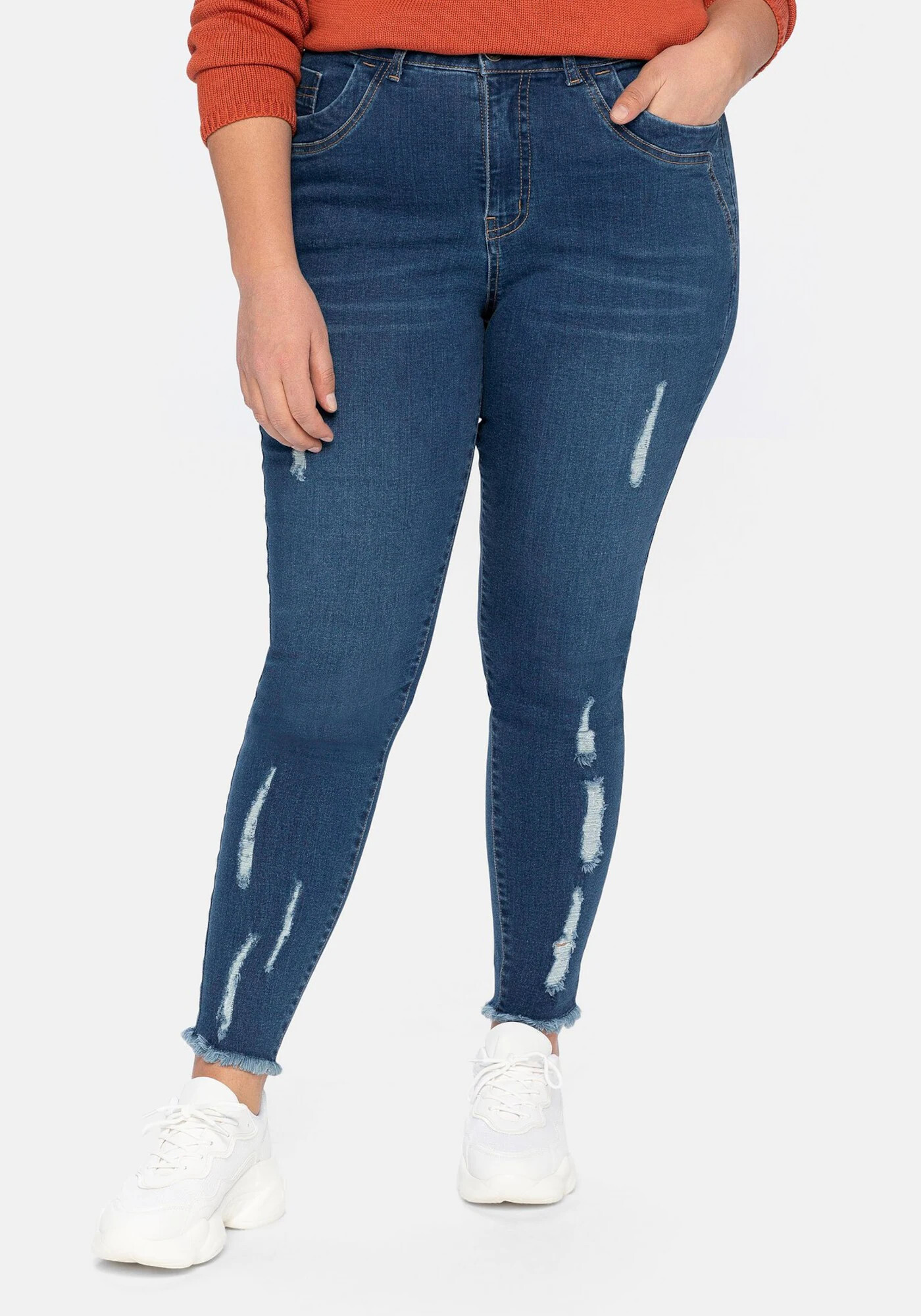 SHEEGO Jeans albastru / maro - Pled.ro