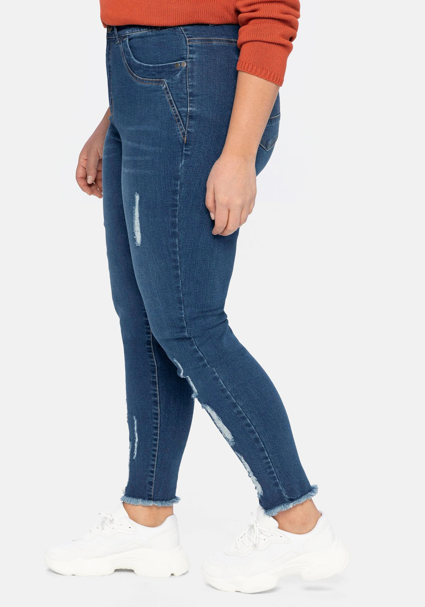 SHEEGO Jeans albastru / maro - Pled.ro