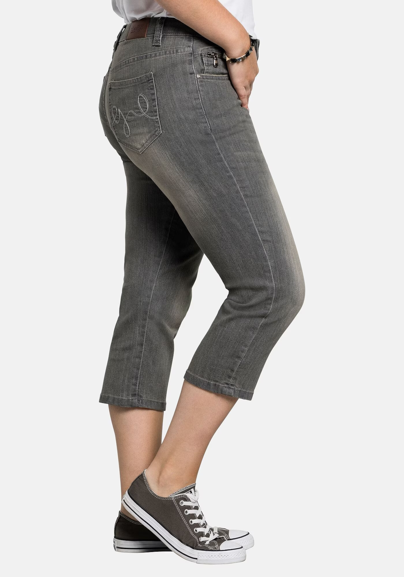 SHEEGO Jeans gri denim - Pled.ro