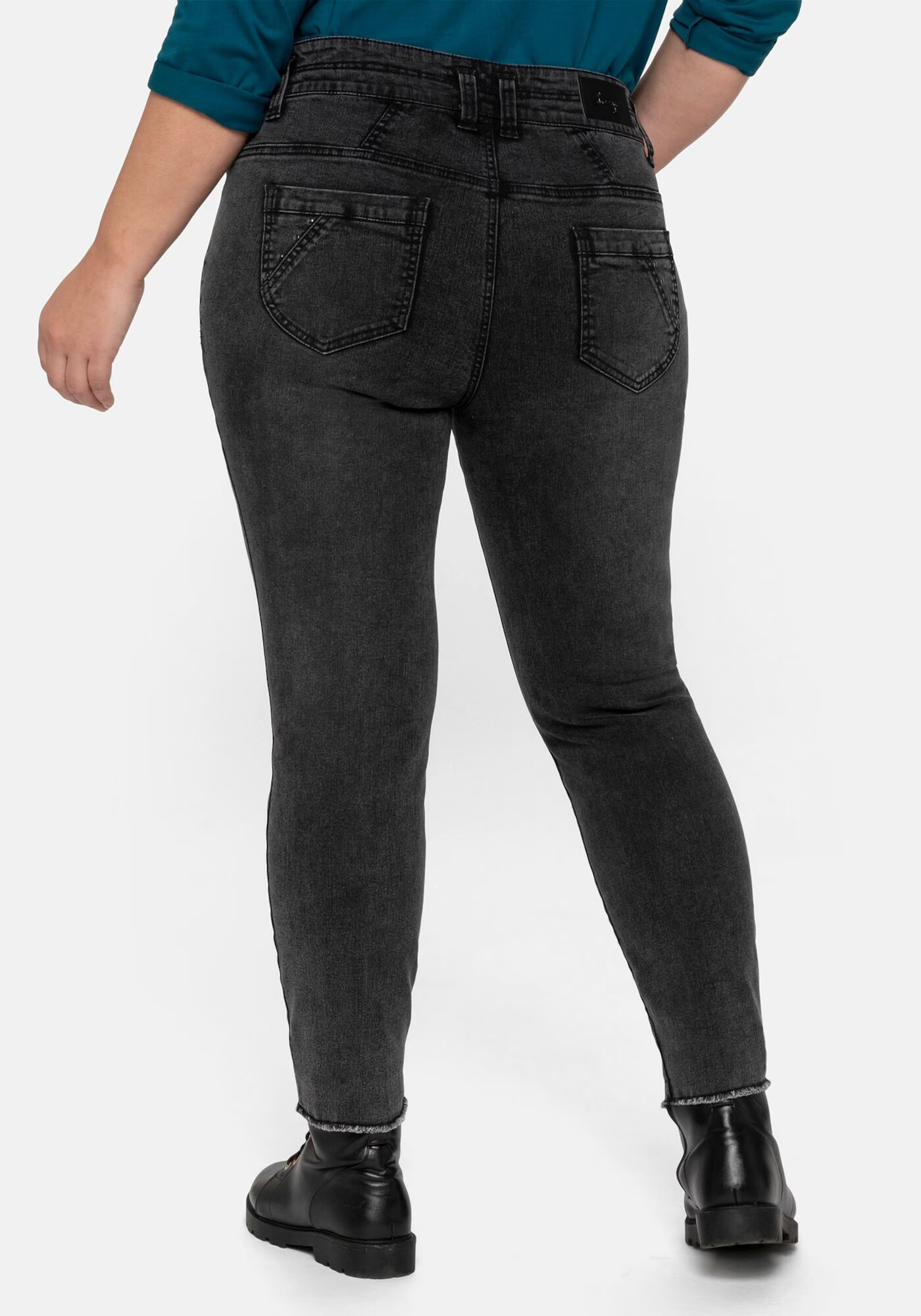 SHEEGO Jeans negru - Pled.ro