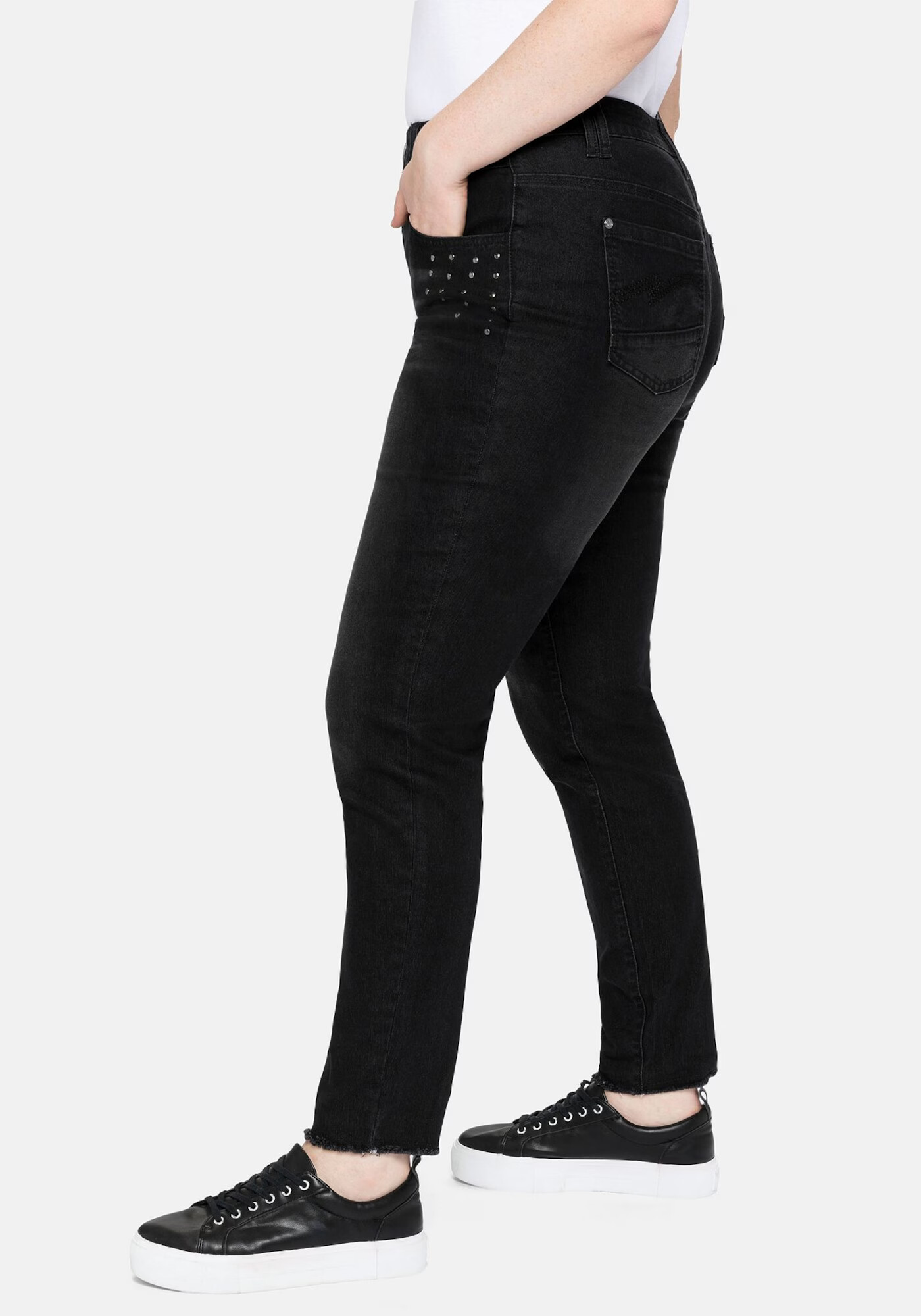 SHEEGO Jeans negru denim - Pled.ro