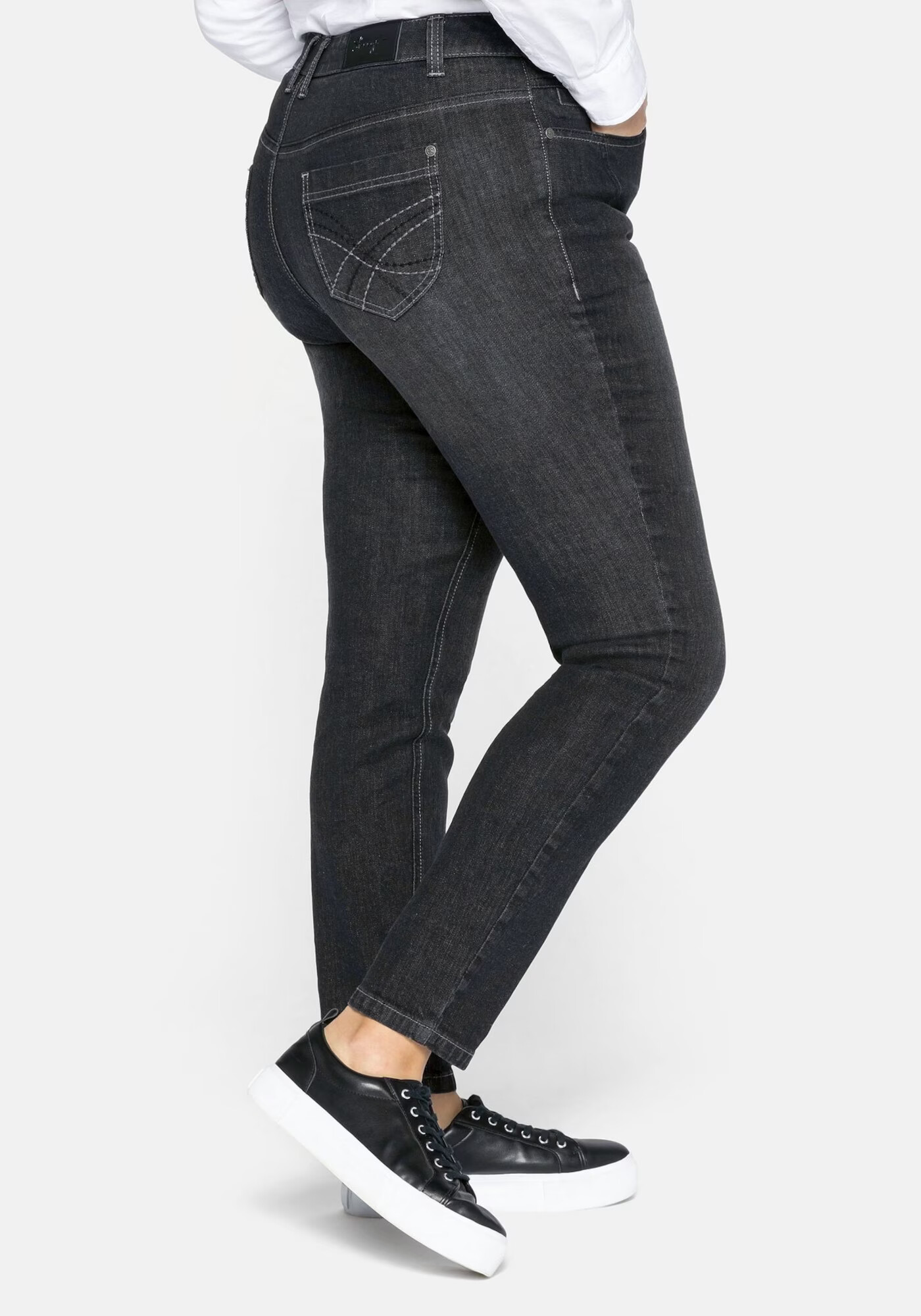 SHEEGO Jeans negru denim - Pled.ro