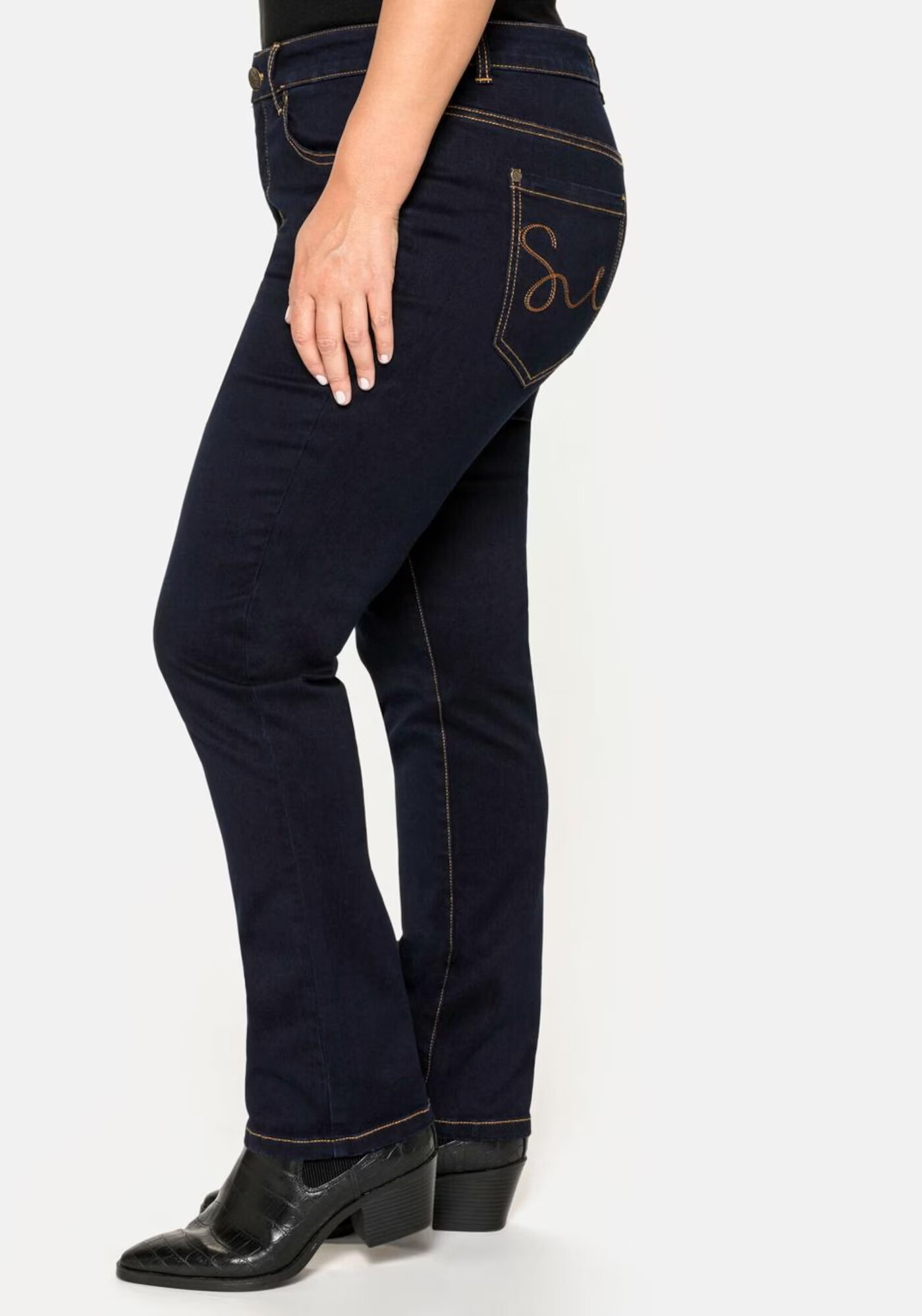 SHEEGO Jeans negru denim - Pled.ro