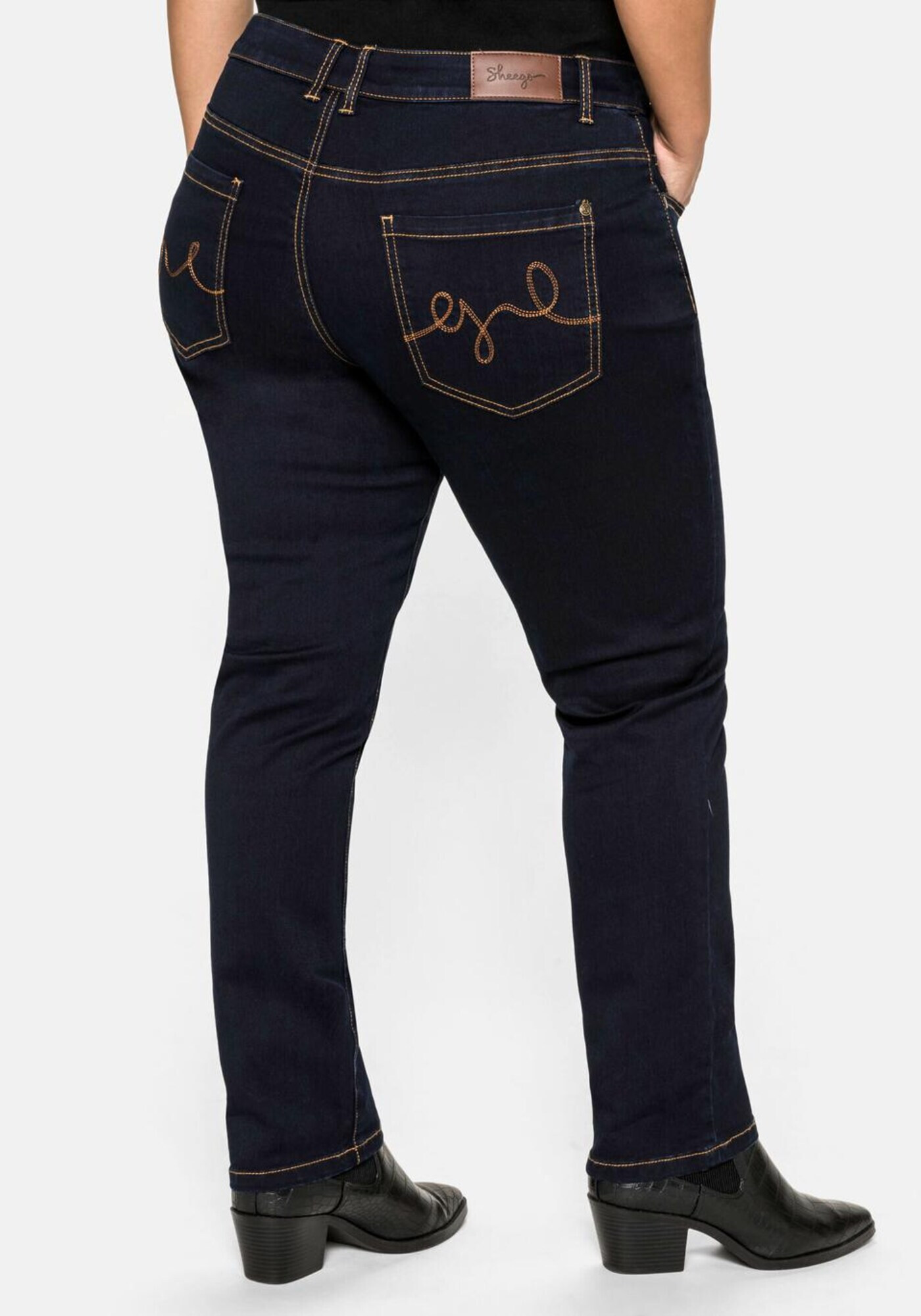 SHEEGO Jeans negru denim - Pled.ro