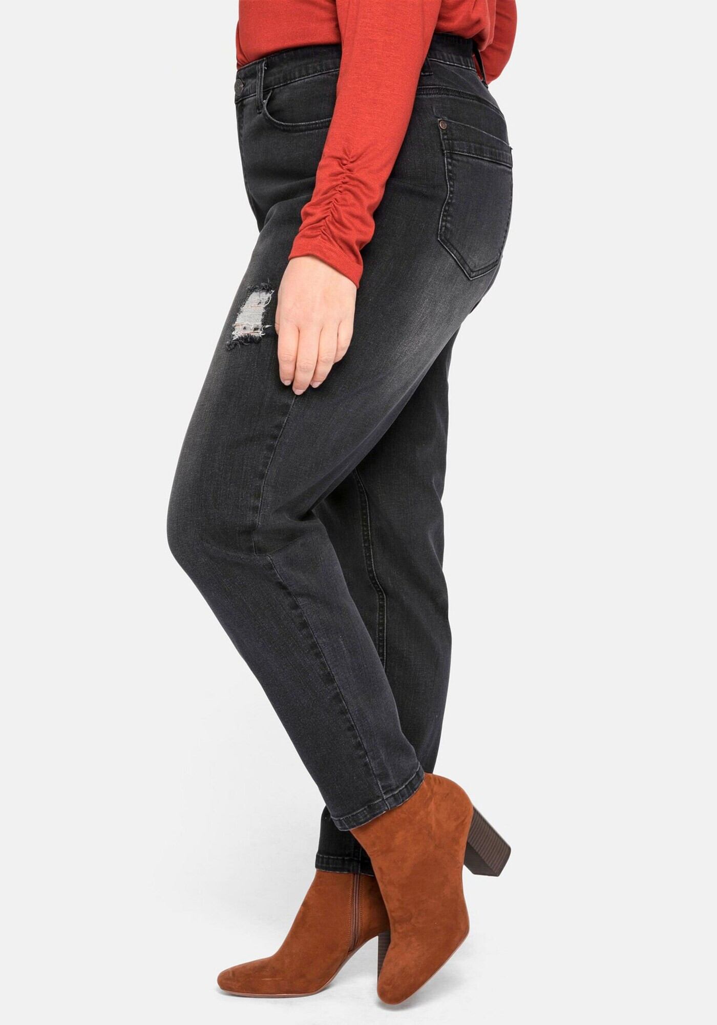 SHEEGO Jeans negru denim - Pled.ro