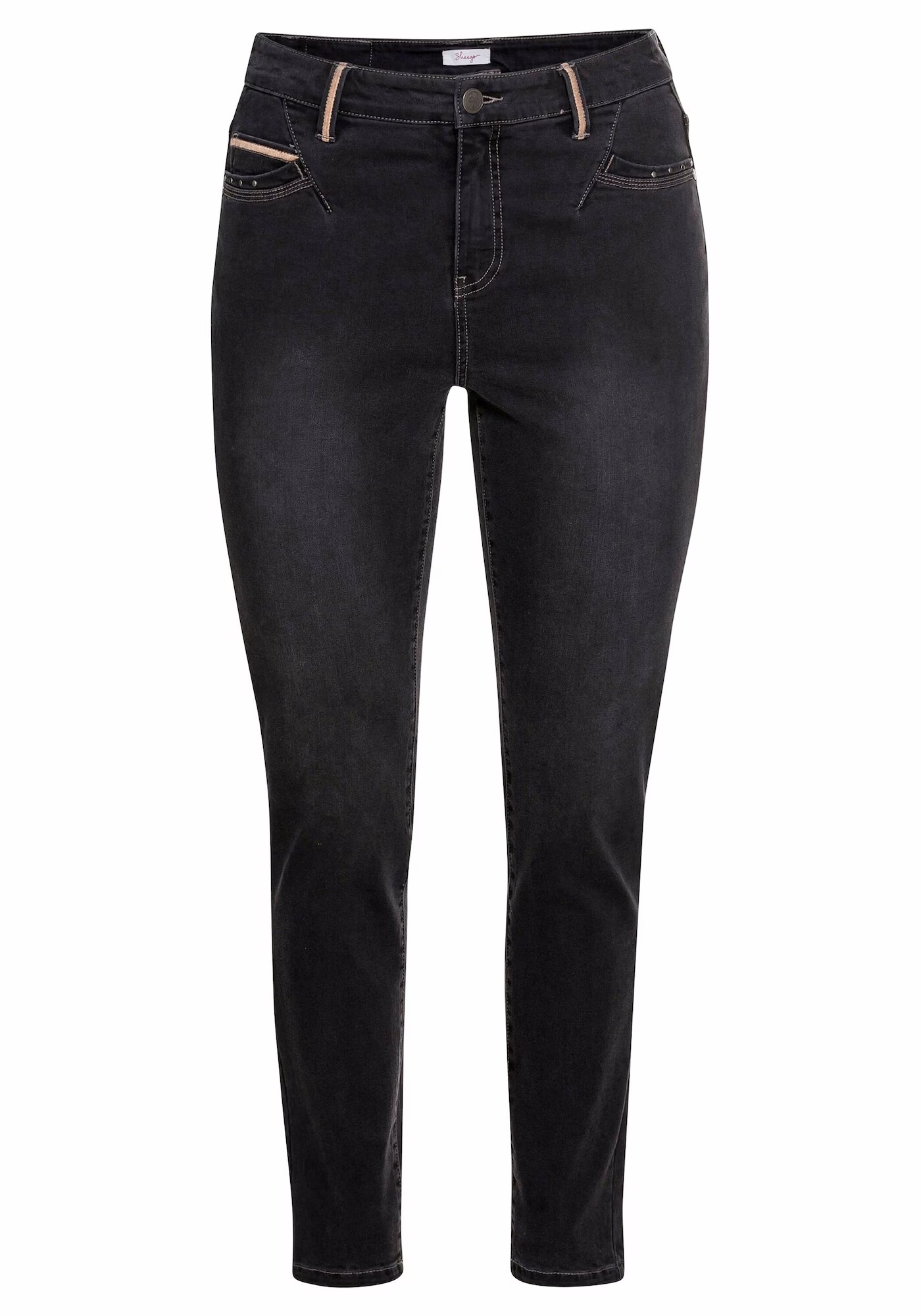 SHEEGO Jeans negru denim - Pled.ro