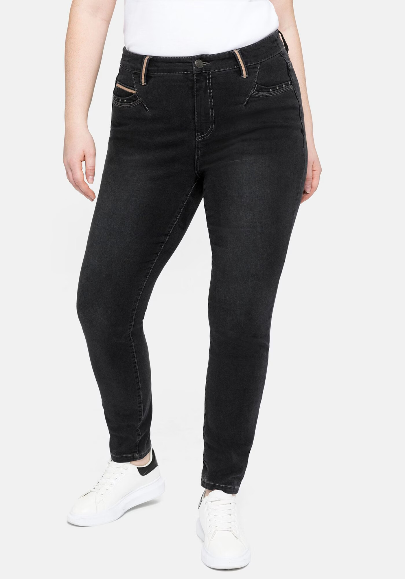 SHEEGO Jeans negru denim - Pled.ro