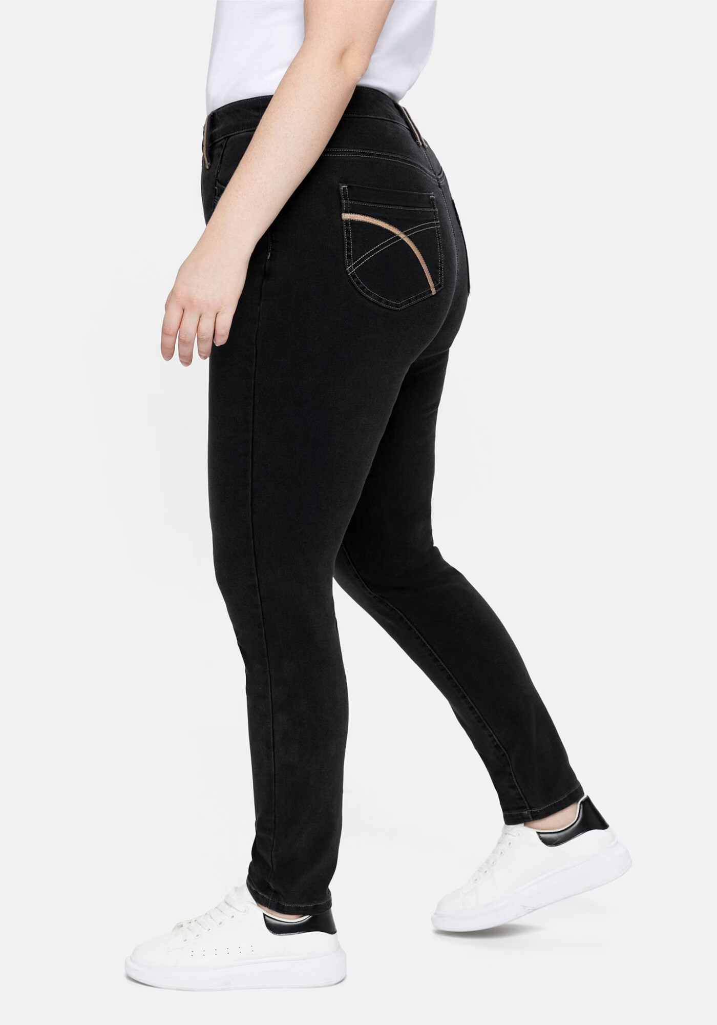 SHEEGO Jeans negru denim - Pled.ro