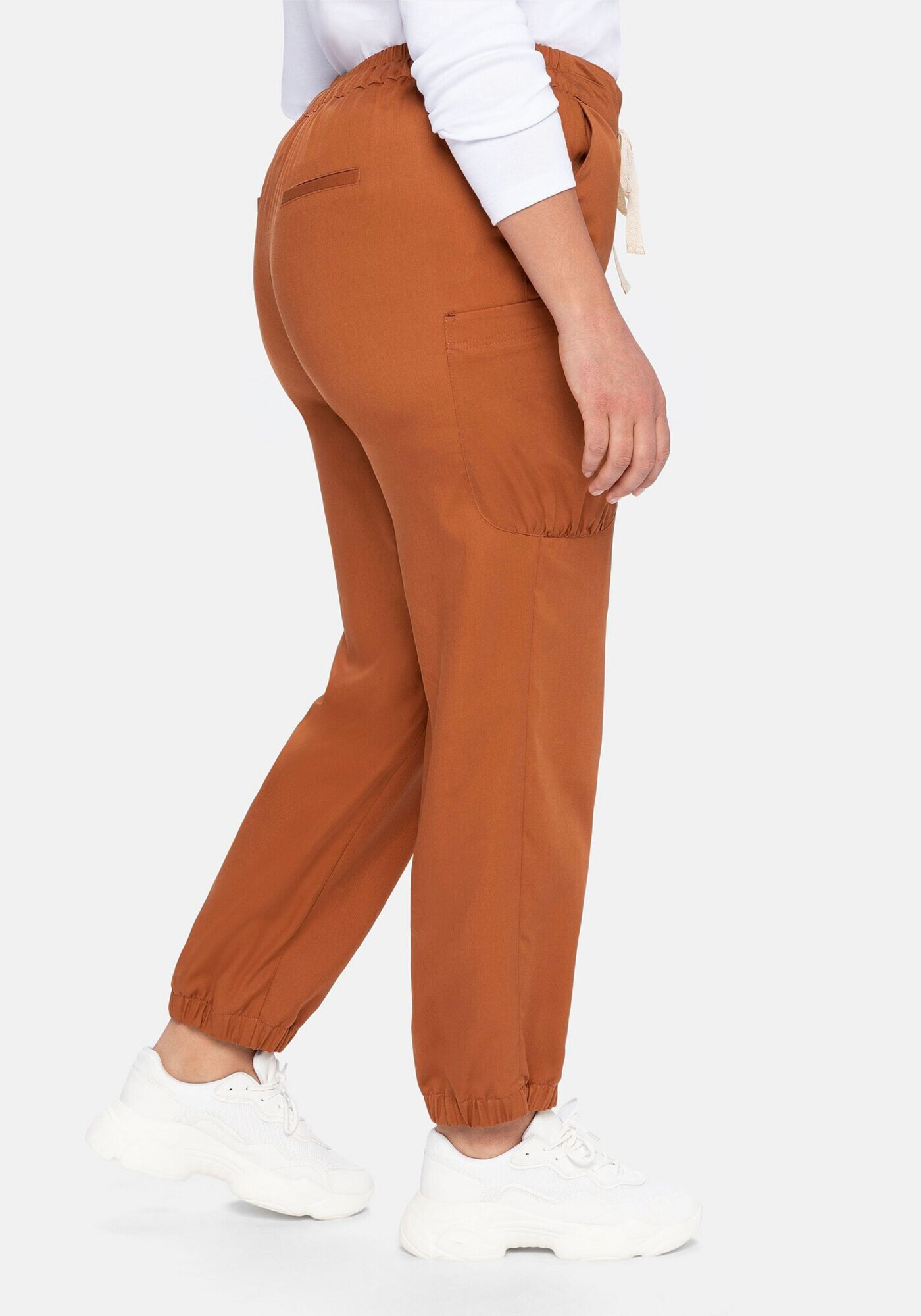 SHEEGO Pantaloni cu buzunare maro caramel - Pled.ro