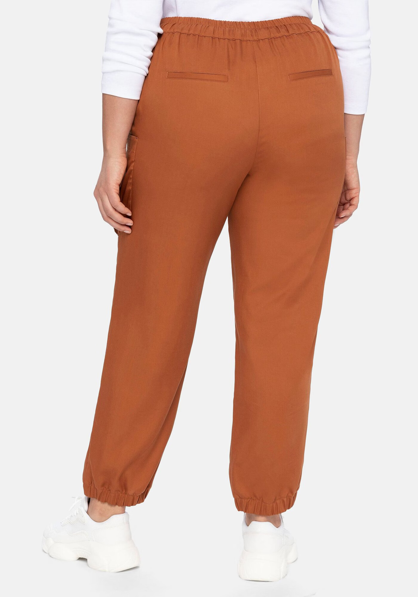 SHEEGO Pantaloni cu buzunare maro caramel - Pled.ro