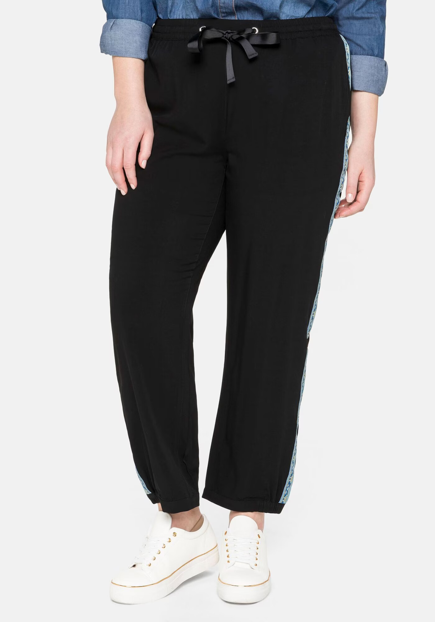 SHEEGO Pantaloni negru - Pled.ro