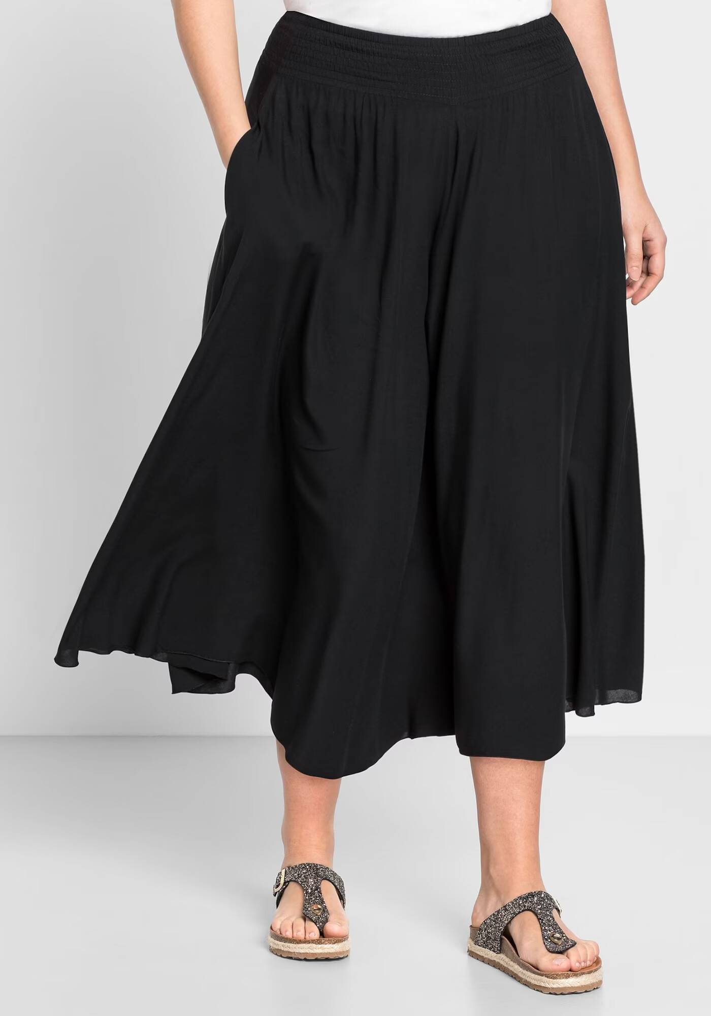 SHEEGO Pantaloni negru - Pled.ro