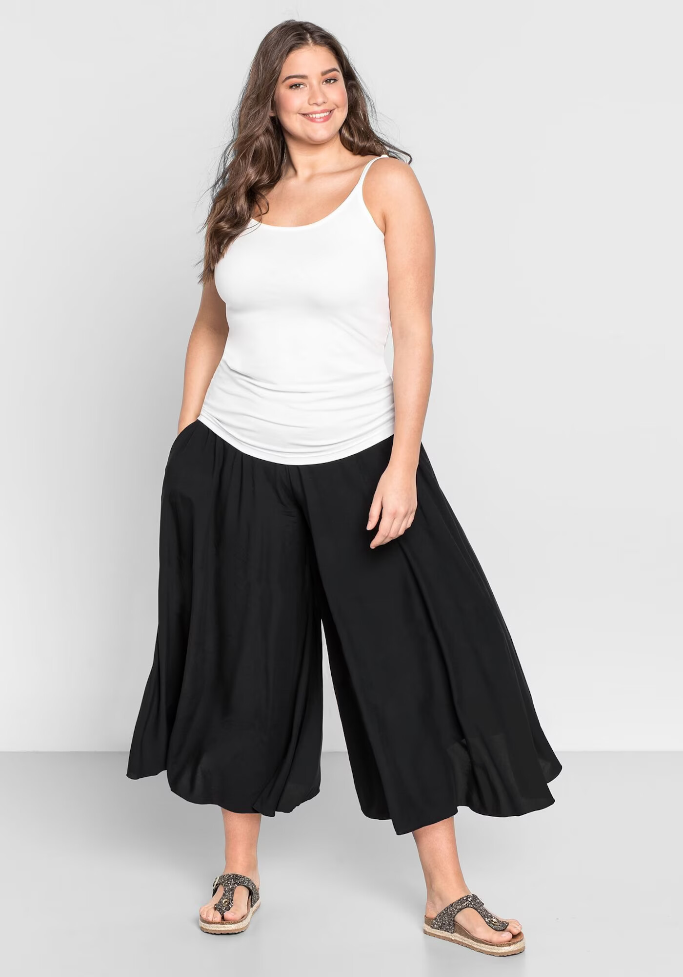 SHEEGO Pantaloni negru - Pled.ro