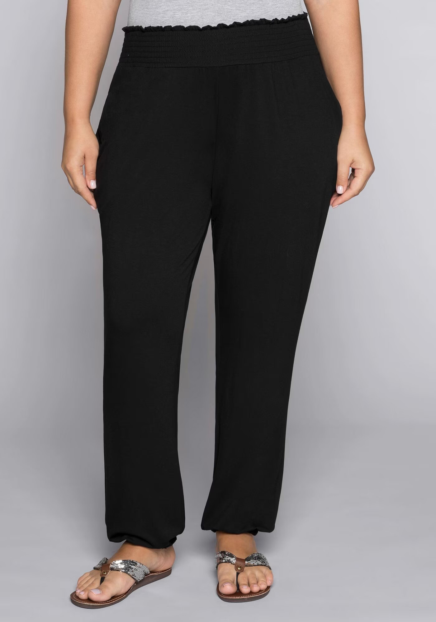 SHEEGO Pantaloni negru - Pled.ro