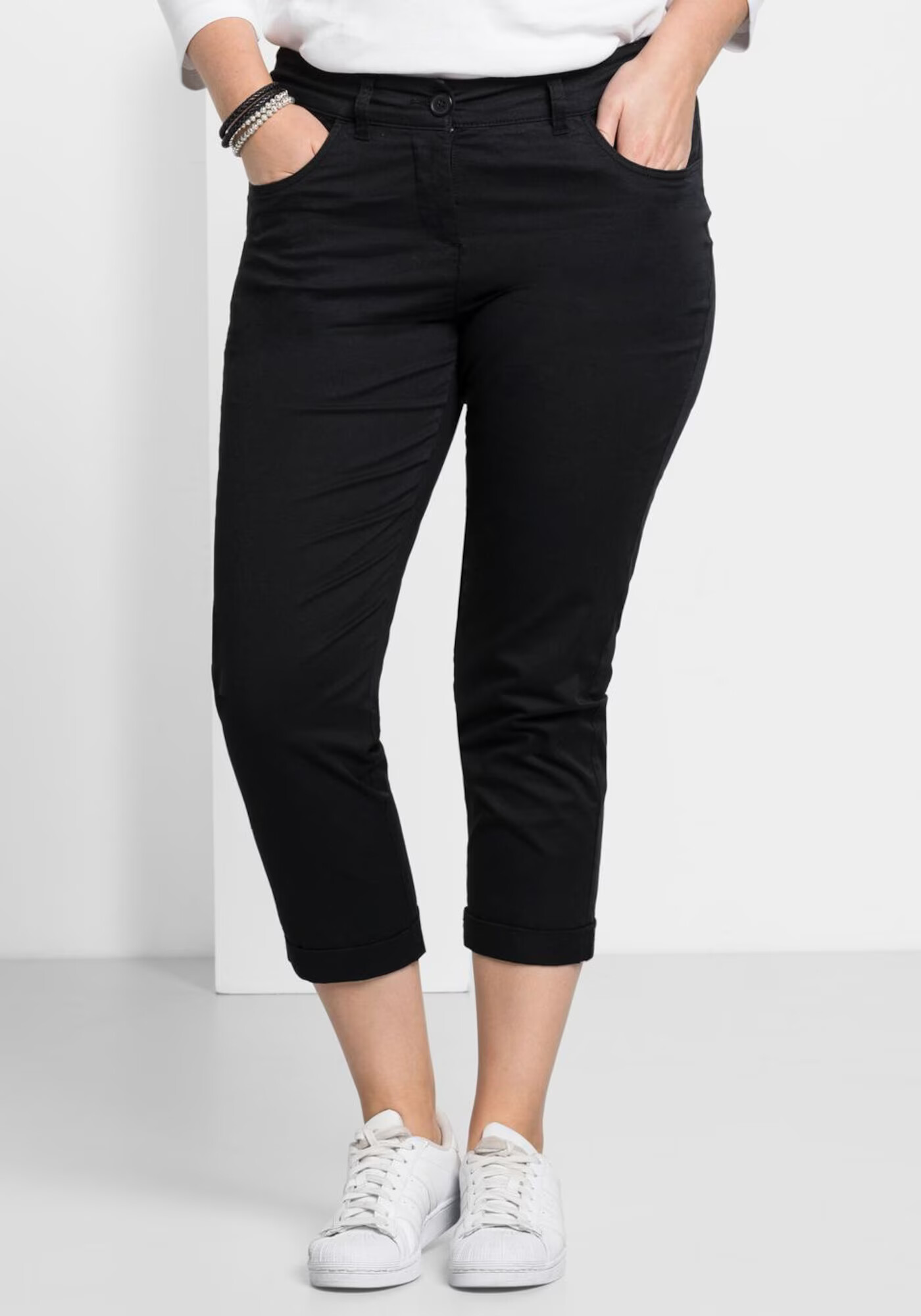 SHEEGO Pantaloni negru - Pled.ro