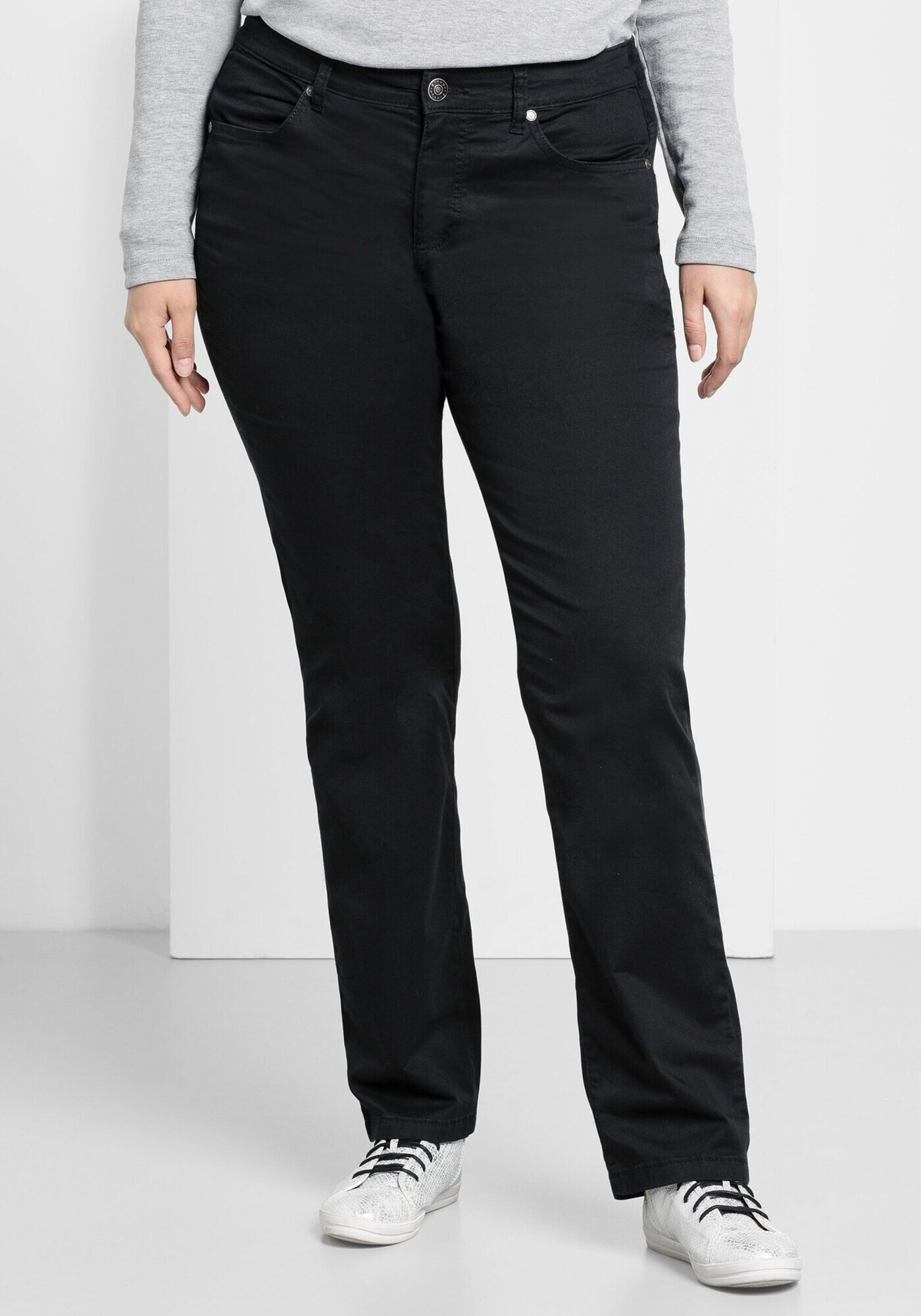 SHEEGO Pantaloni negru - Pled.ro