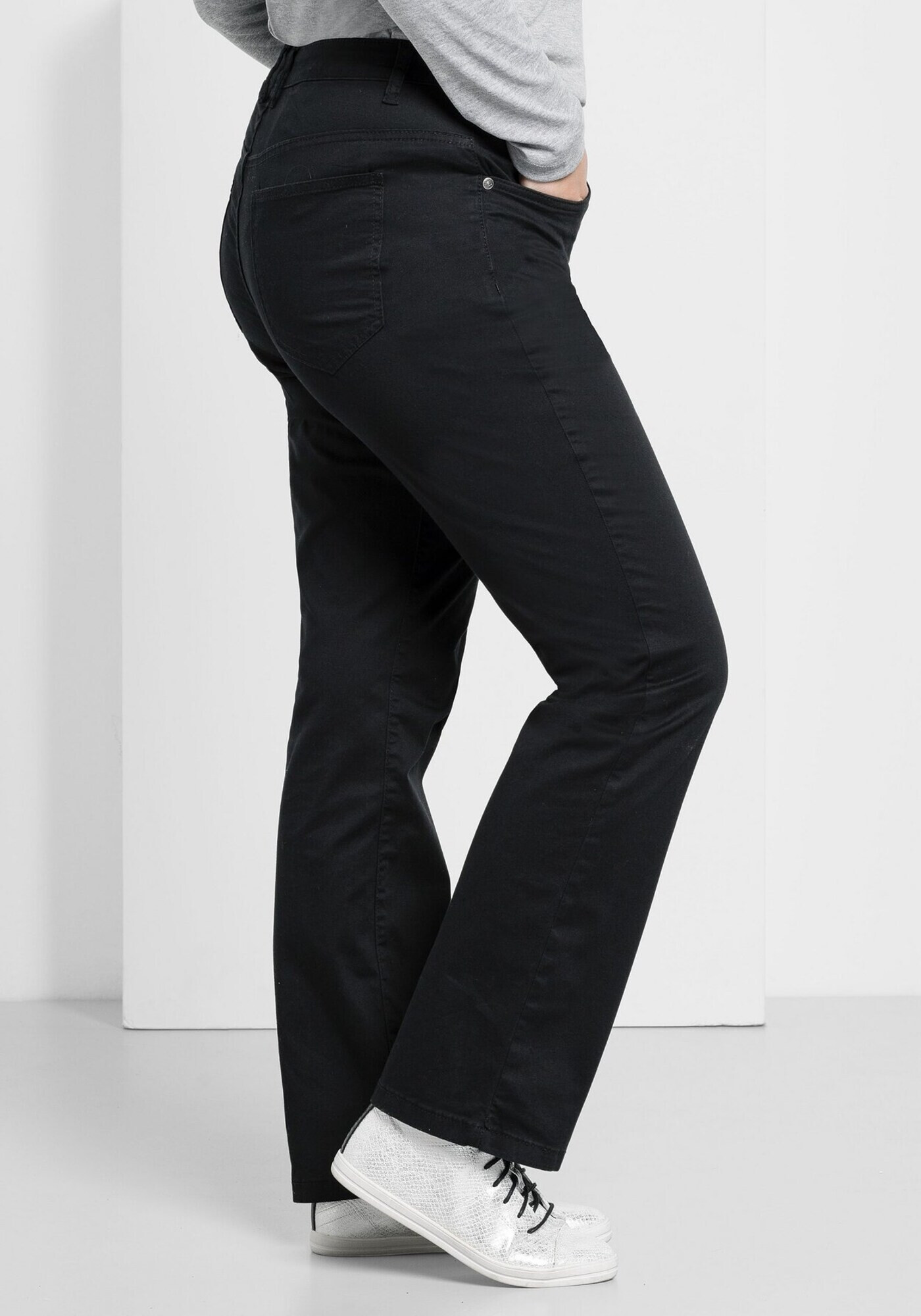 SHEEGO Pantaloni negru - Pled.ro