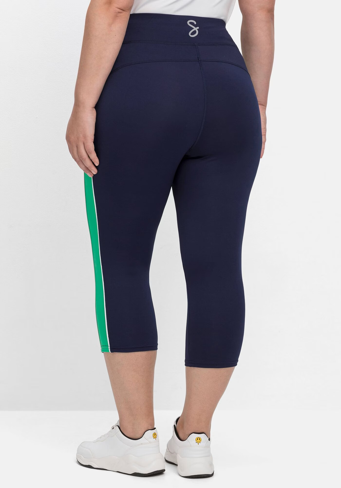 SHEEGO Pantaloni sport albastru marin / verde / argintiu / alb - Pled.ro