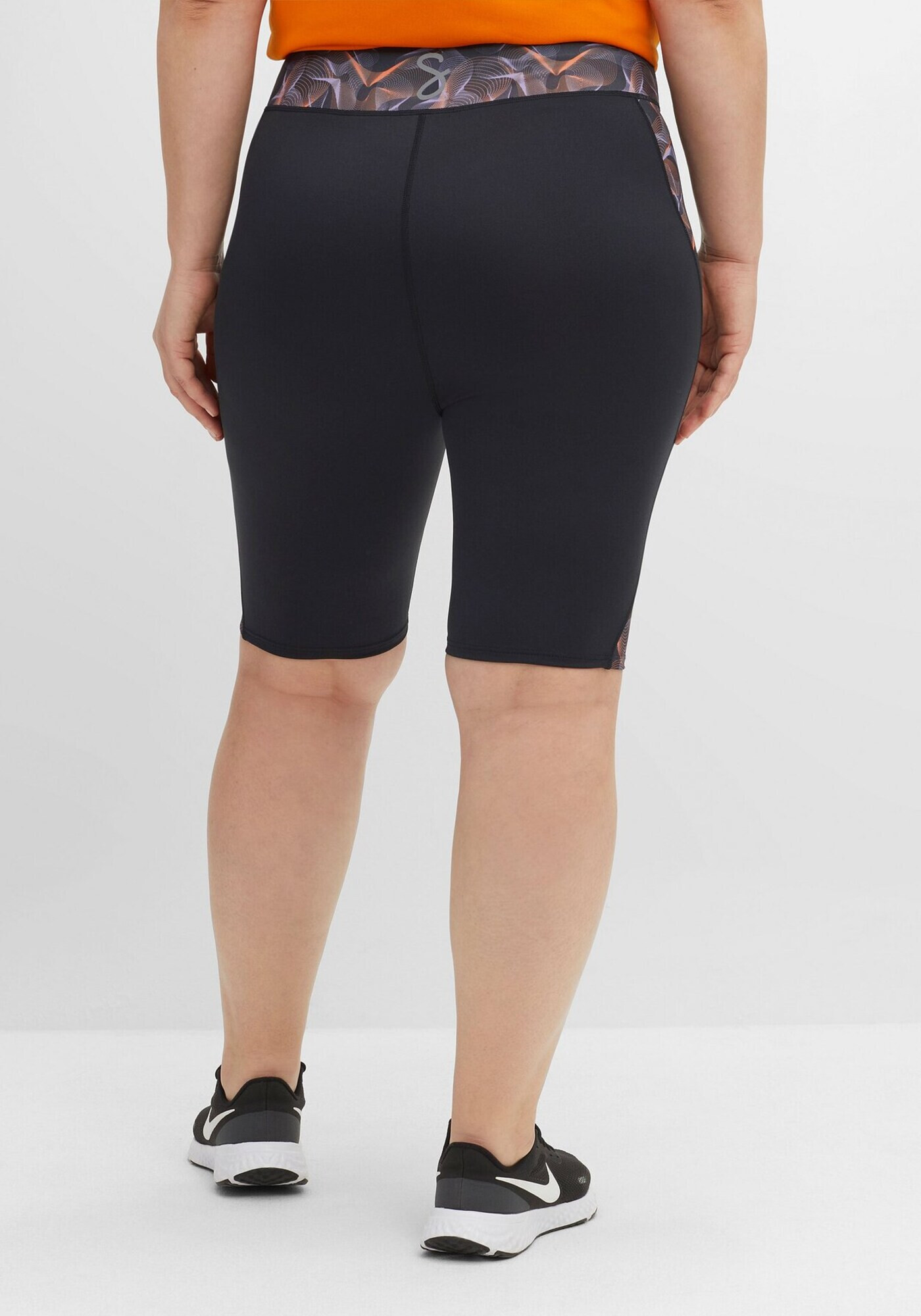 SHEEGO Pantaloni sport portocaliu / negru / alb - Pled.ro