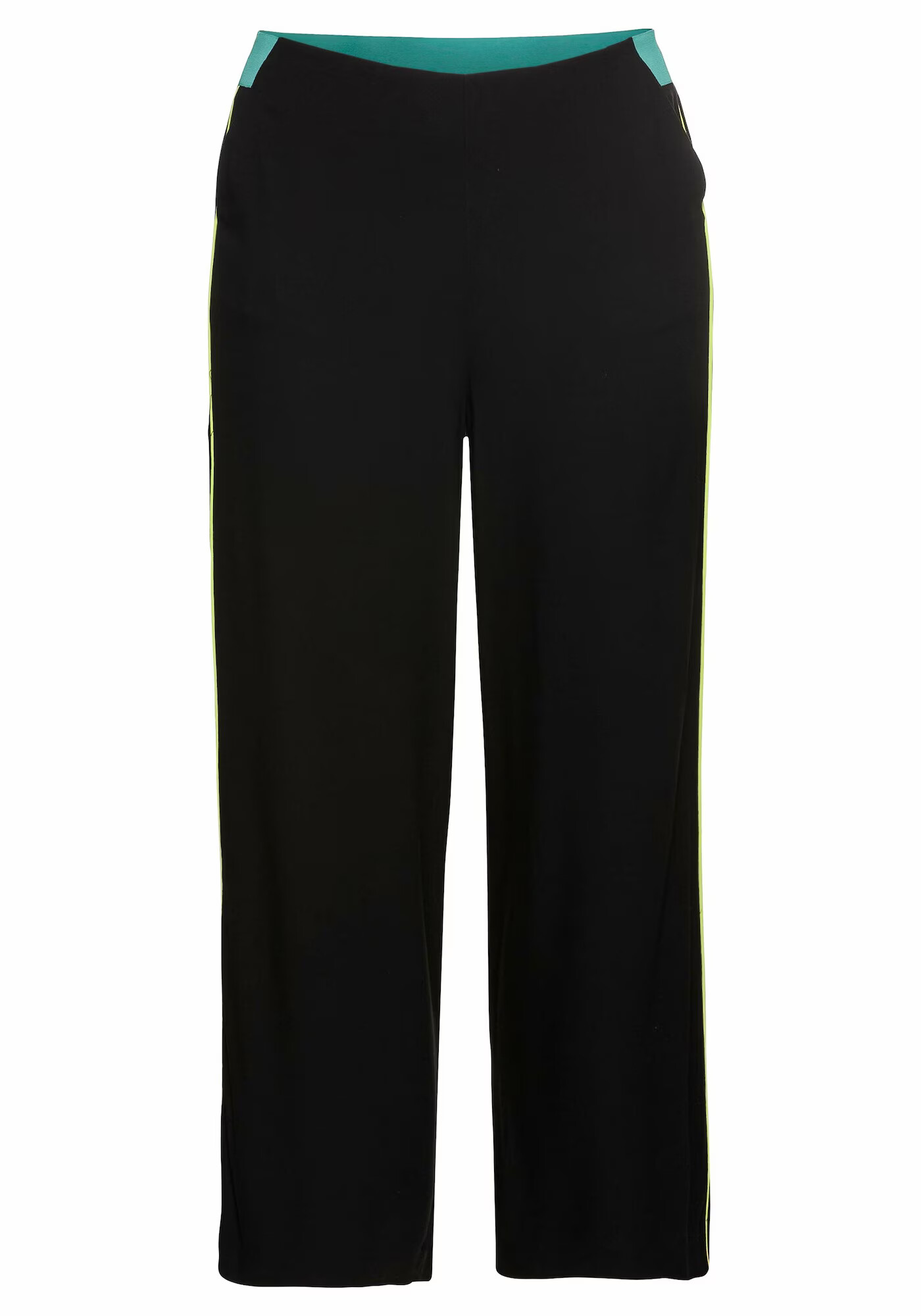 SHEEGO Pantaloni turcoaz / galben / negru - Pled.ro