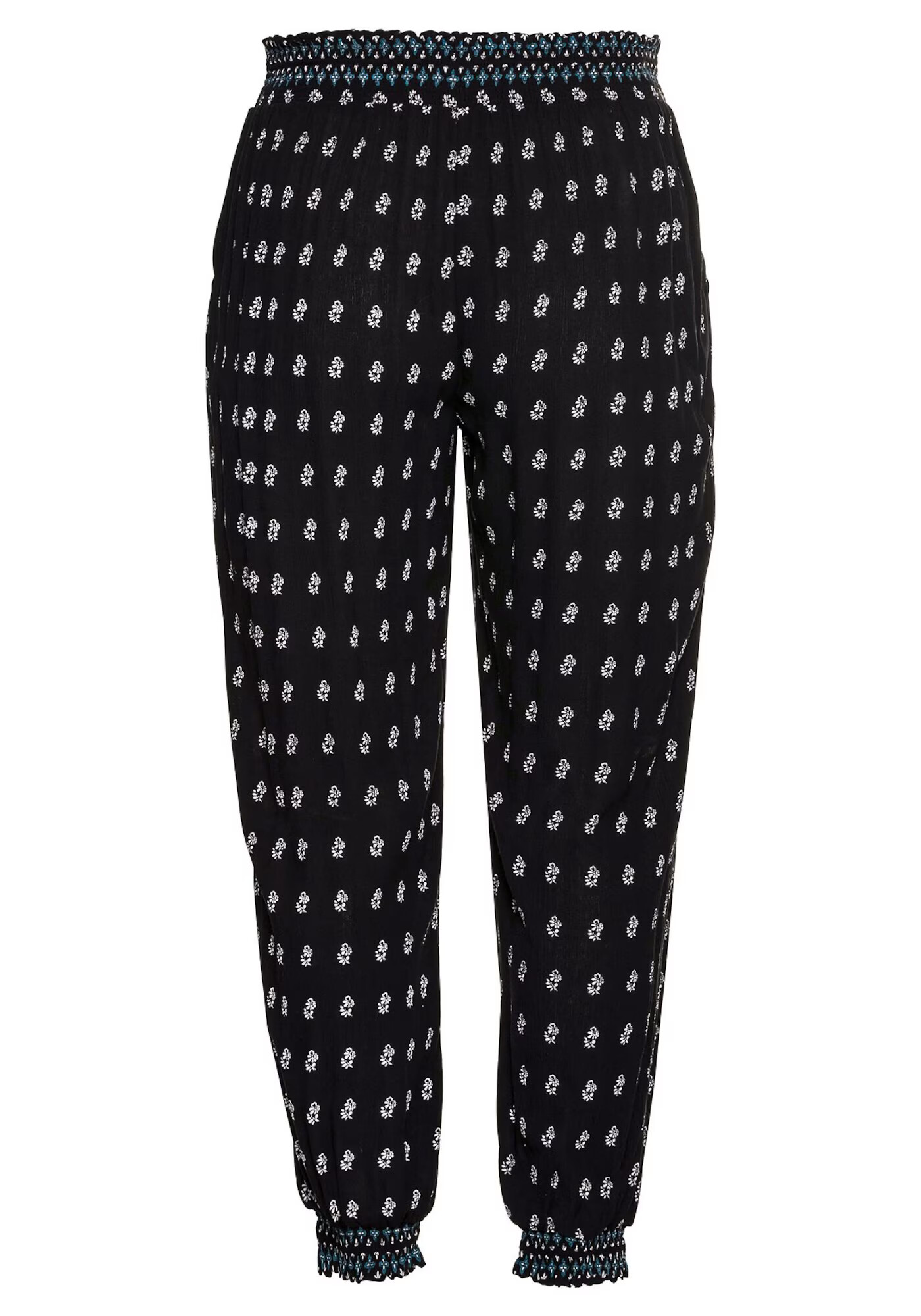 SHEEGO Pantaloni verde jad / negru / alb - Pled.ro