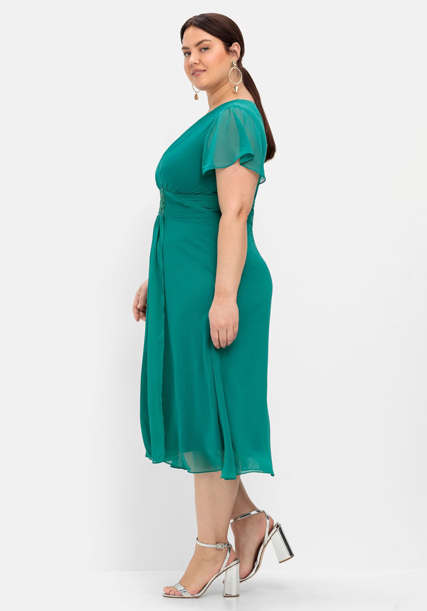 SHEEGO Rochie de cocktail verde jad - Pled.ro