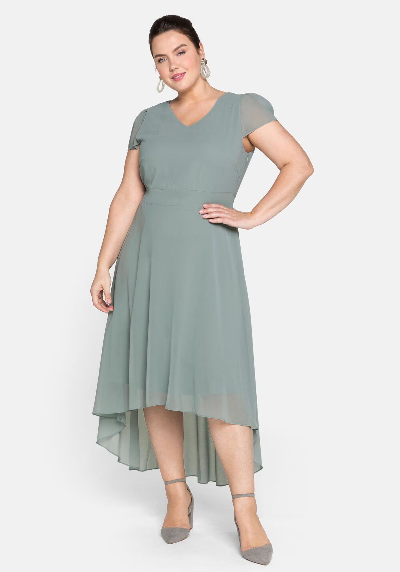 SHEEGO Rochie de cocktail verde pastel - Pled.ro