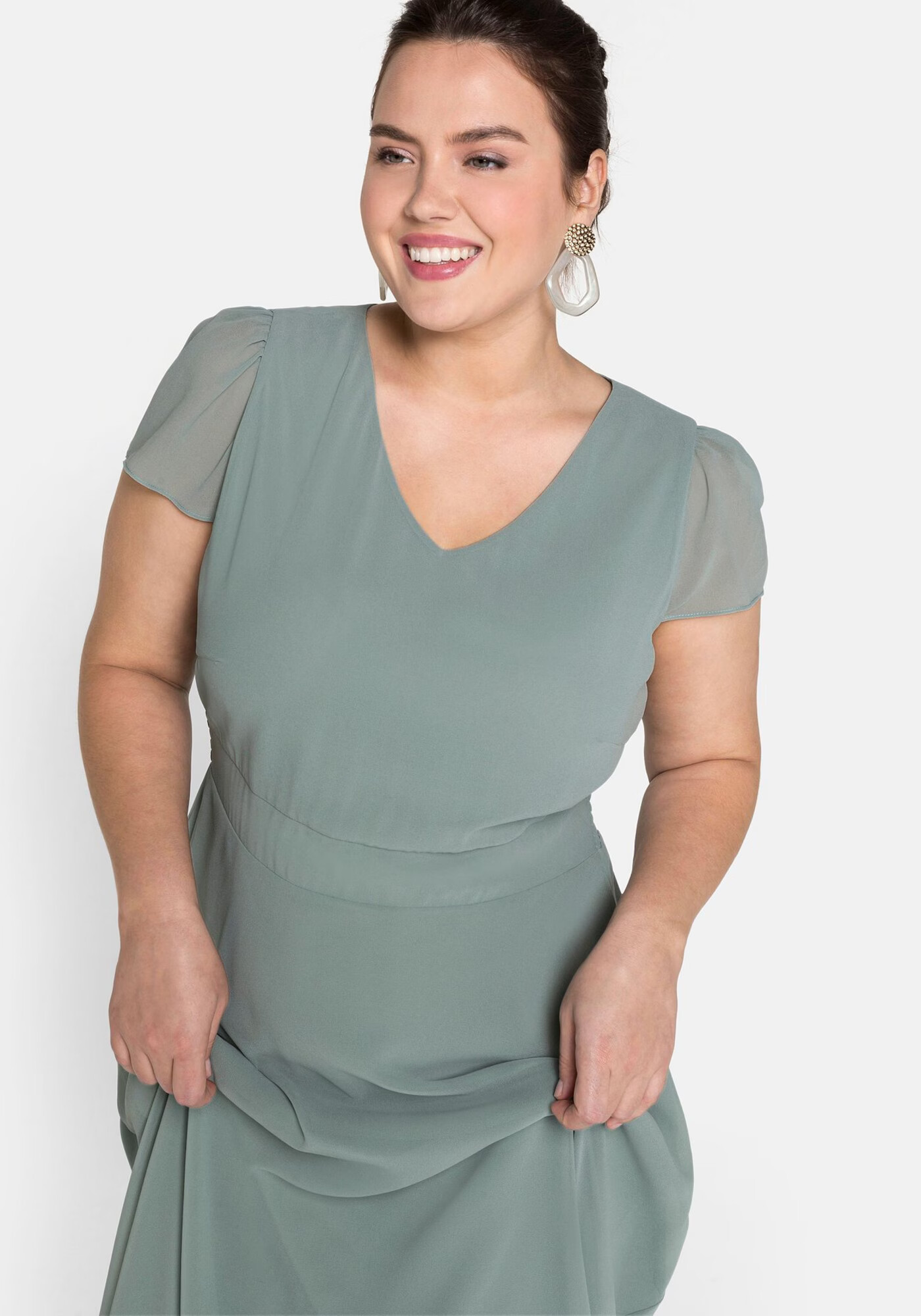 SHEEGO Rochie de cocktail verde pastel - Pled.ro