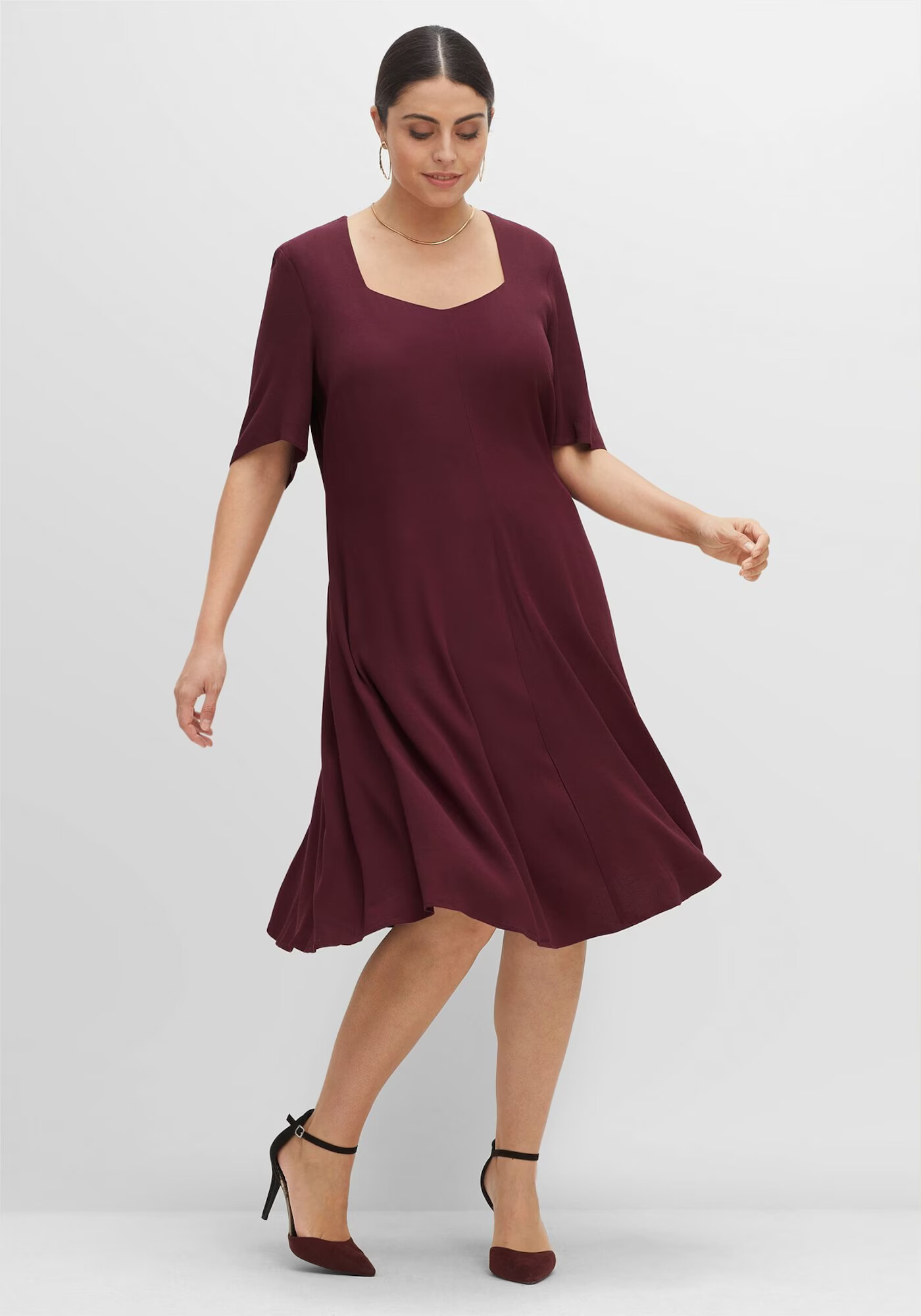 SHEEGO Rochie de cocktail roșu bordeaux - Pled.ro