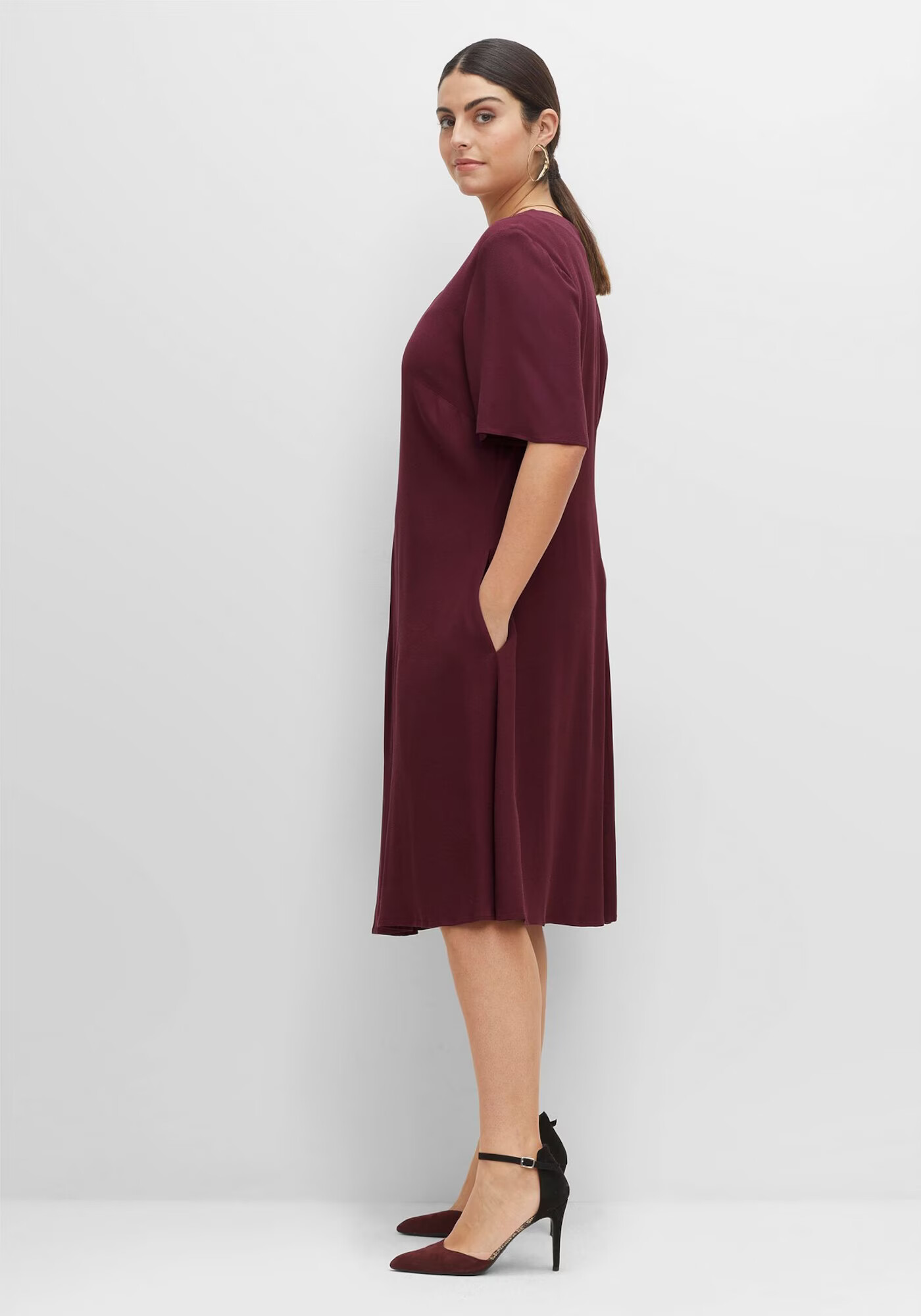 SHEEGO Rochie de cocktail roșu bordeaux - Pled.ro