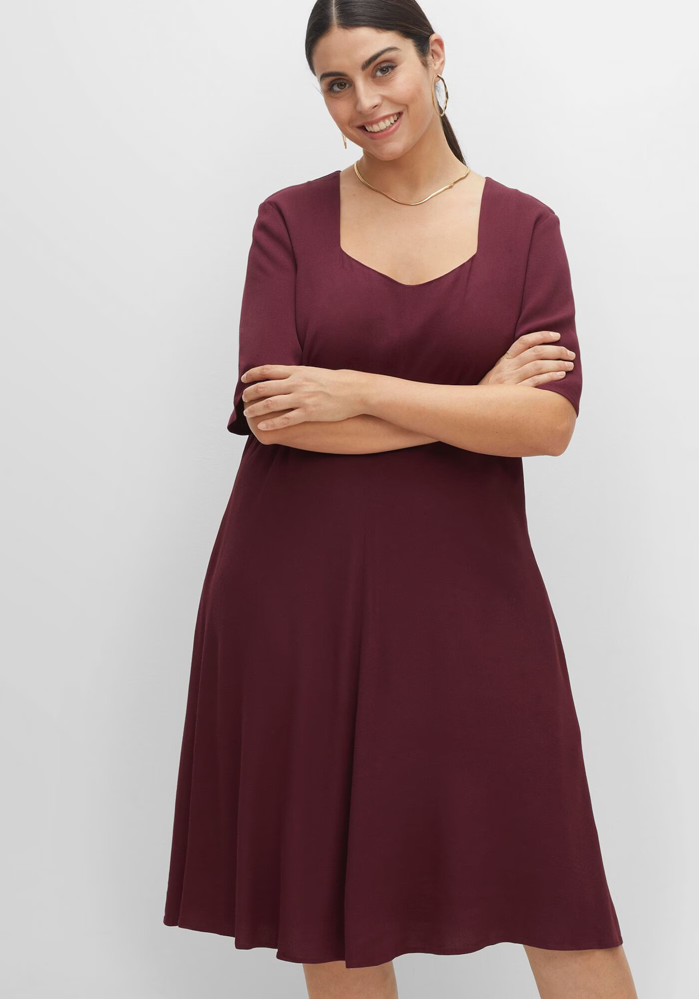 SHEEGO Rochie de cocktail roșu bordeaux - Pled.ro