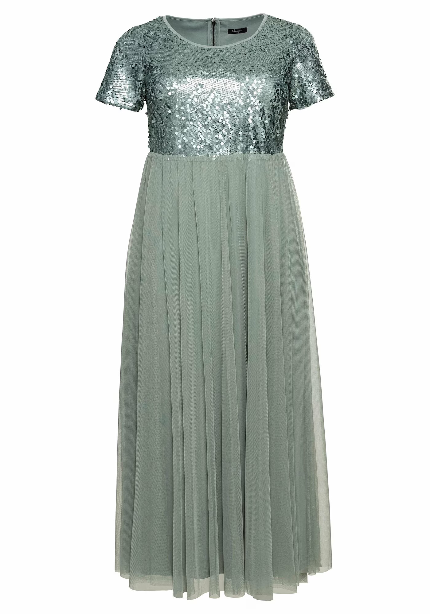 SHEEGO Rochie de seară verde pastel / verde închis - Pled.ro