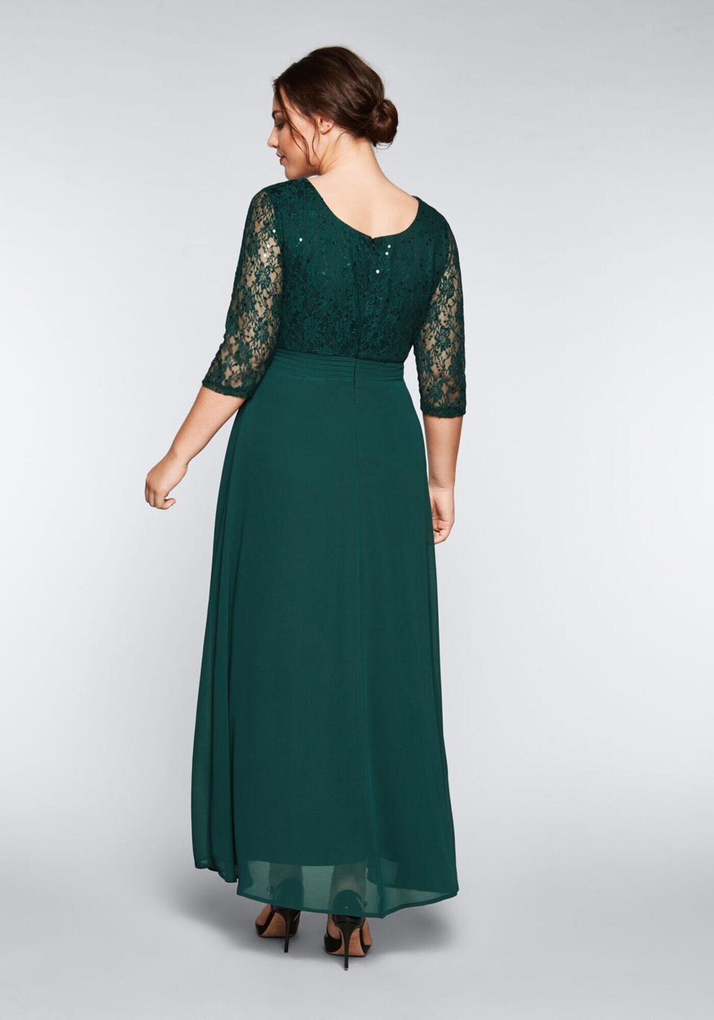 SHEEGO Rochie de seară verde smarald - Pled.ro