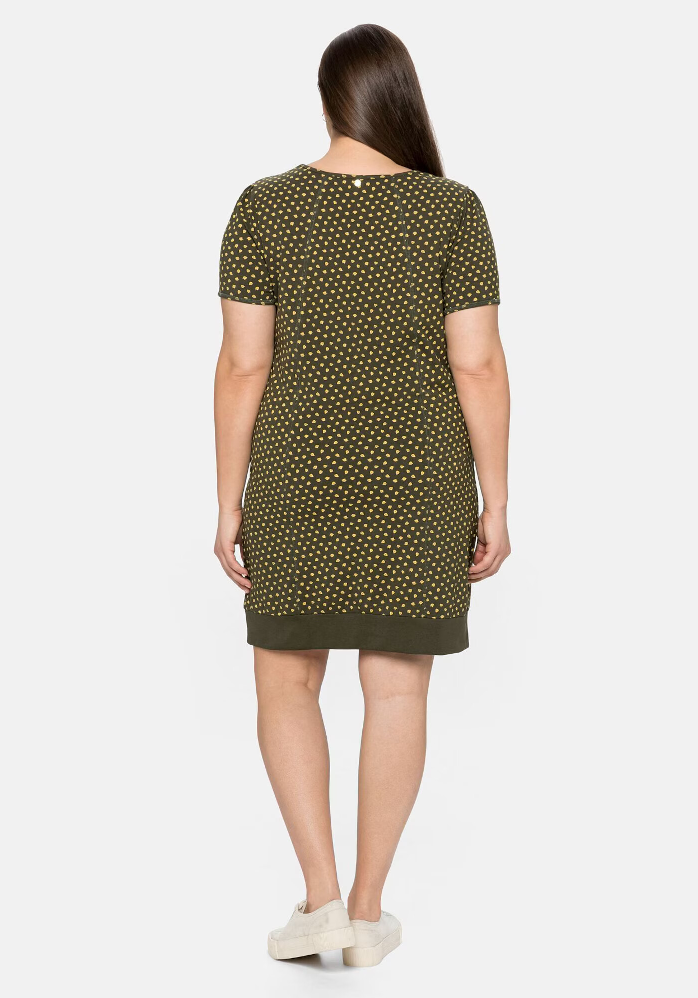 SHEEGO Rochie galben citron / verde închis - Pled.ro