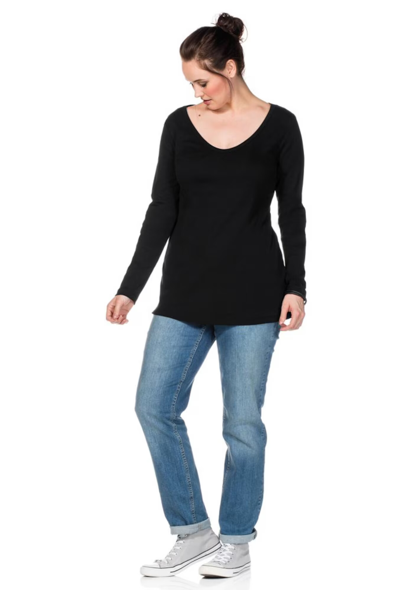 SHEEGO Tricou negru - Pled.ro