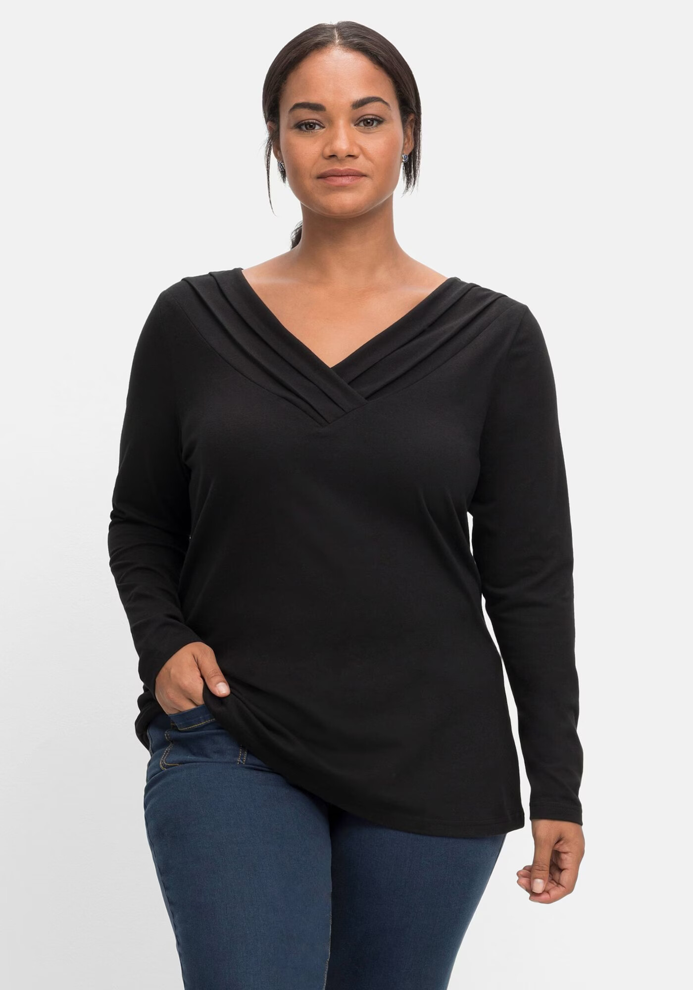 SHEEGO Tricou negru - Pled.ro