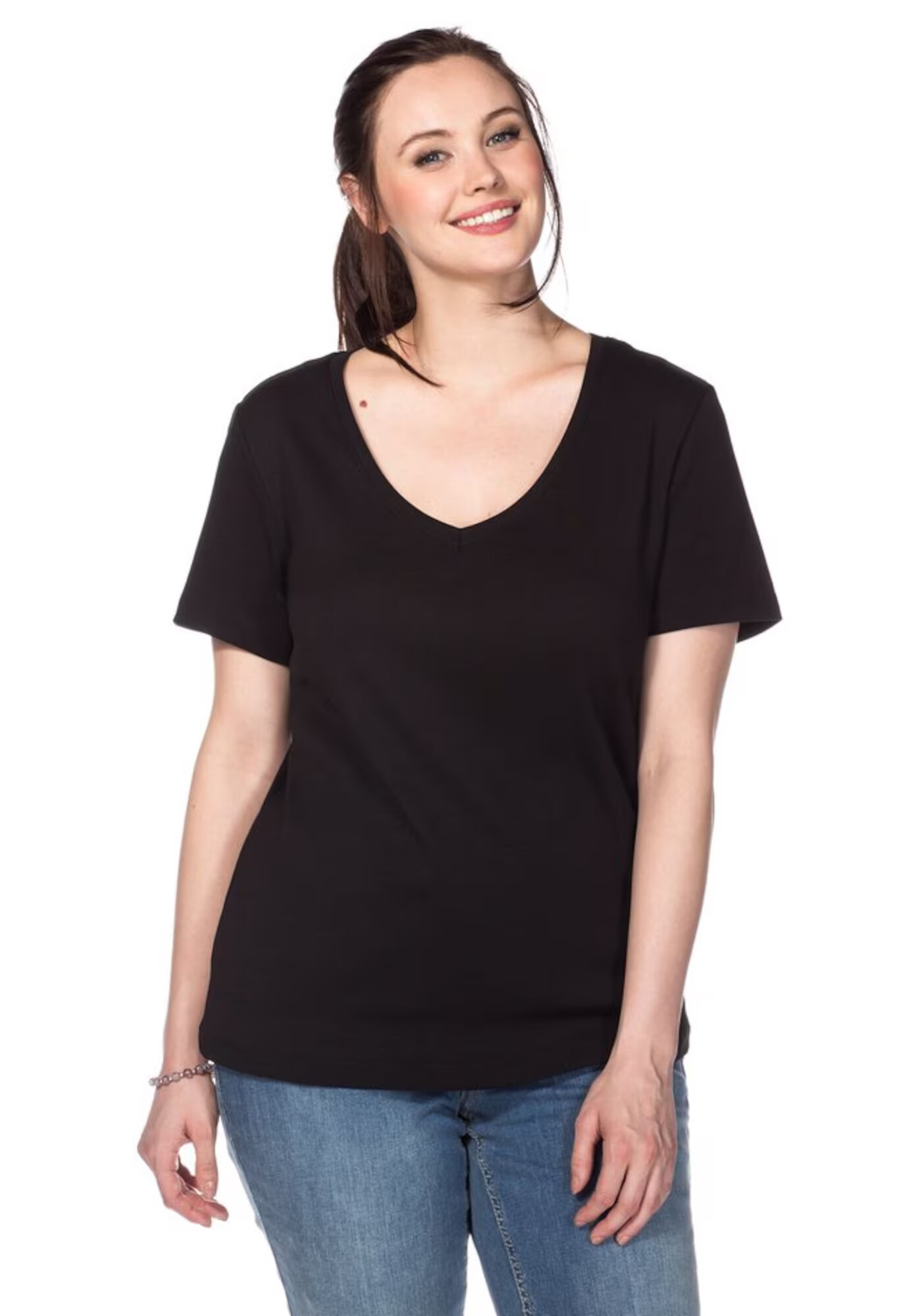 SHEEGO Tricou negru - Pled.ro