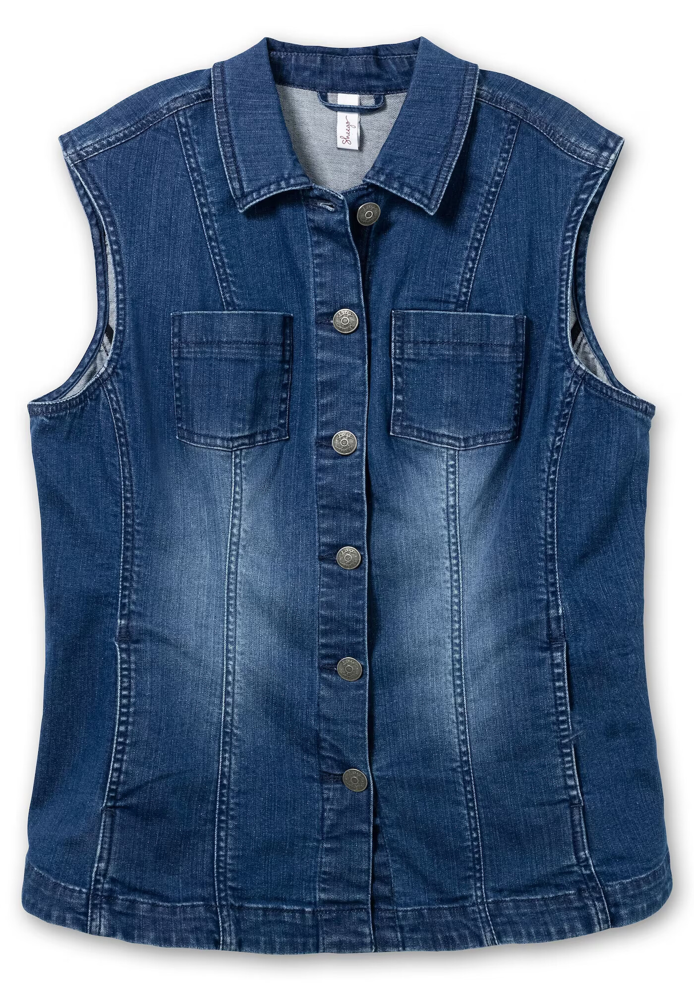 SHEEGO Vestă albastru denim - Pled.ro